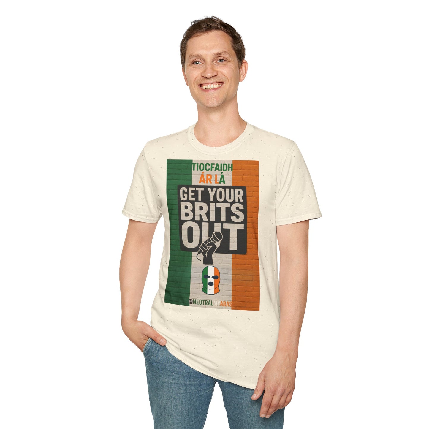 🔥 "GET YOUR BRITS OUT" Tiocfaidh Ár Lá T-shirt ☘️