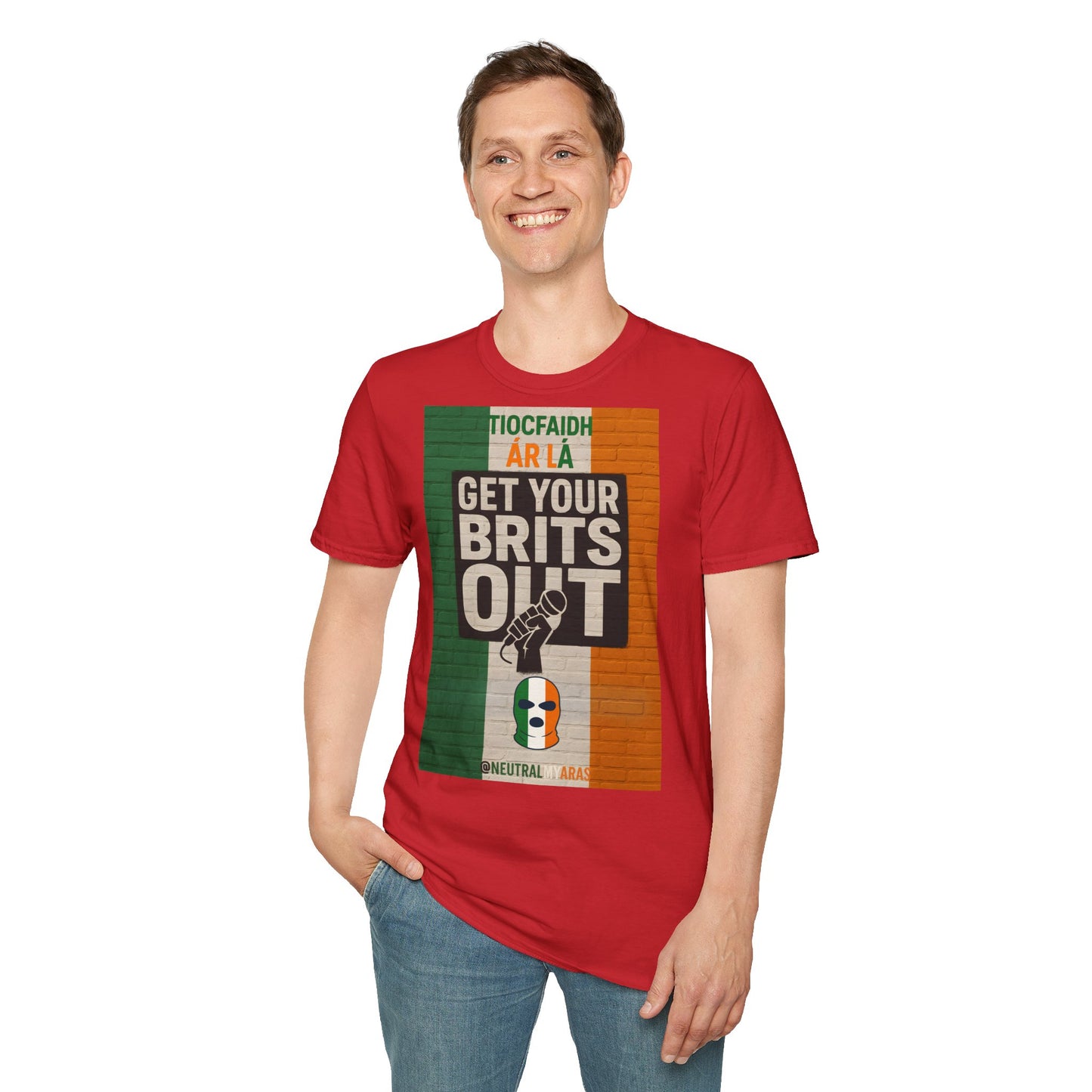 🔥 "GET YOUR BRITS OUT" Tiocfaidh Ár Lá T-shirt ☘️