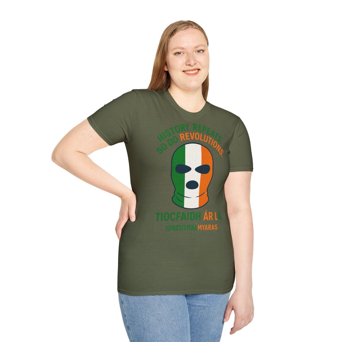 🔥 HISTORY REPEATS, SO DO REVOLUTIONS – TIOCFHAIDH ÁR LÁ T-SHIRT ☘️