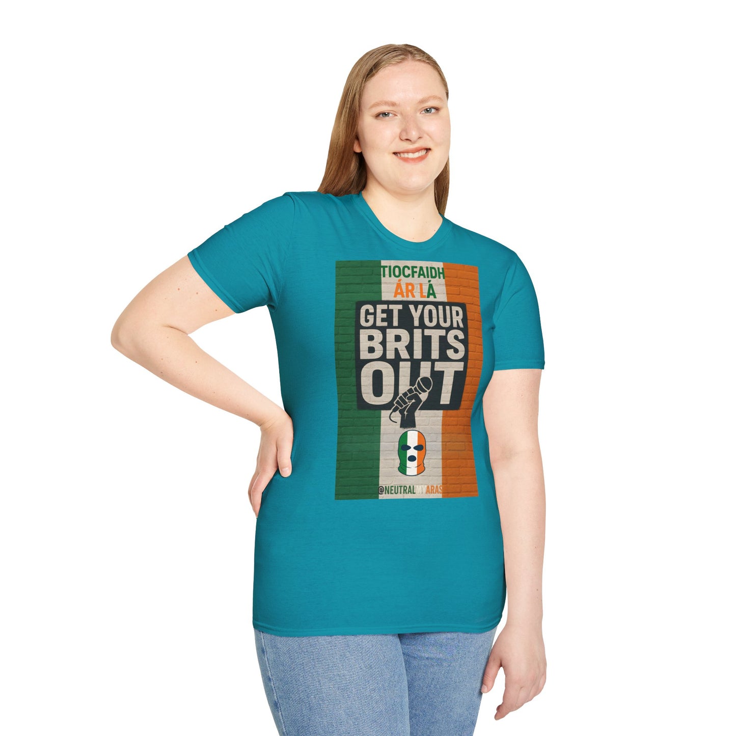 🔥 "GET YOUR BRITS OUT" Tiocfaidh Ár Lá T-shirt ☘️