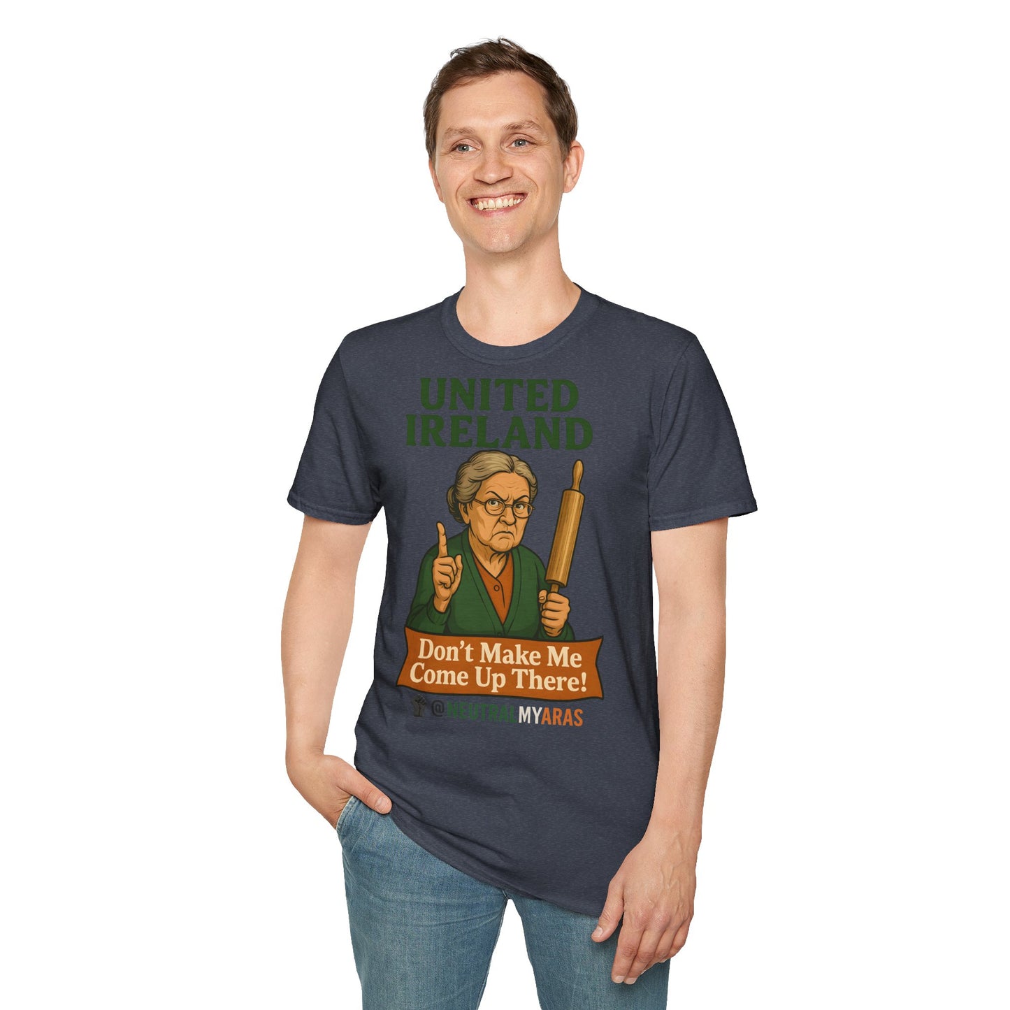 🔥 ANGRY GRANNY "United Ireland – Don’t Make Me Come Up There" T-Shirt ☘️