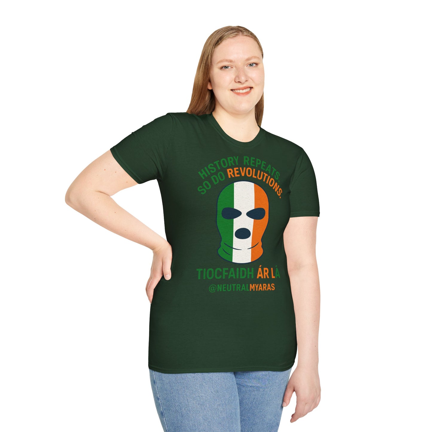 🔥 HISTORY REPEATS, SO DO REVOLUTIONS – TIOCFHAIDH ÁR LÁ T-SHIRT ☘️
