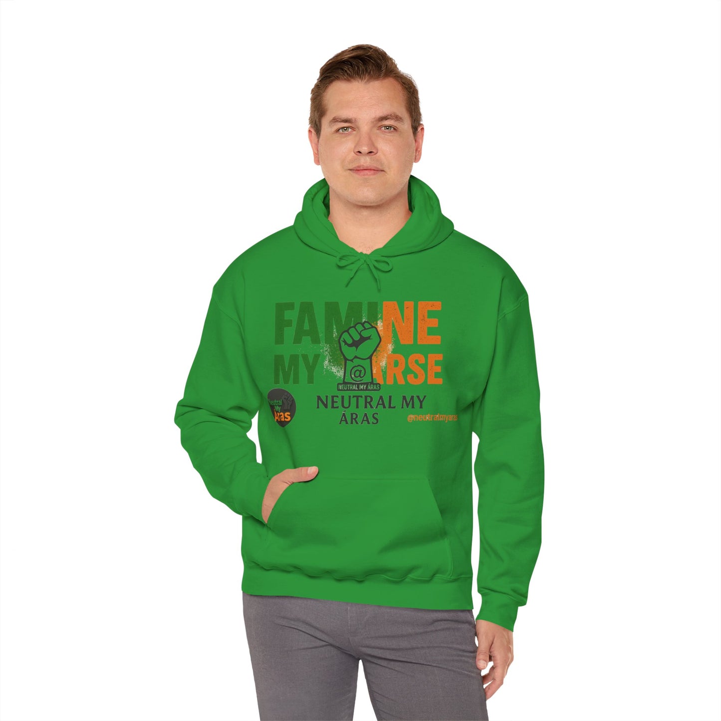 "FAMINE MY ARSE" – The Hoodie That Speaks Truth, and a Bit of Cheek
