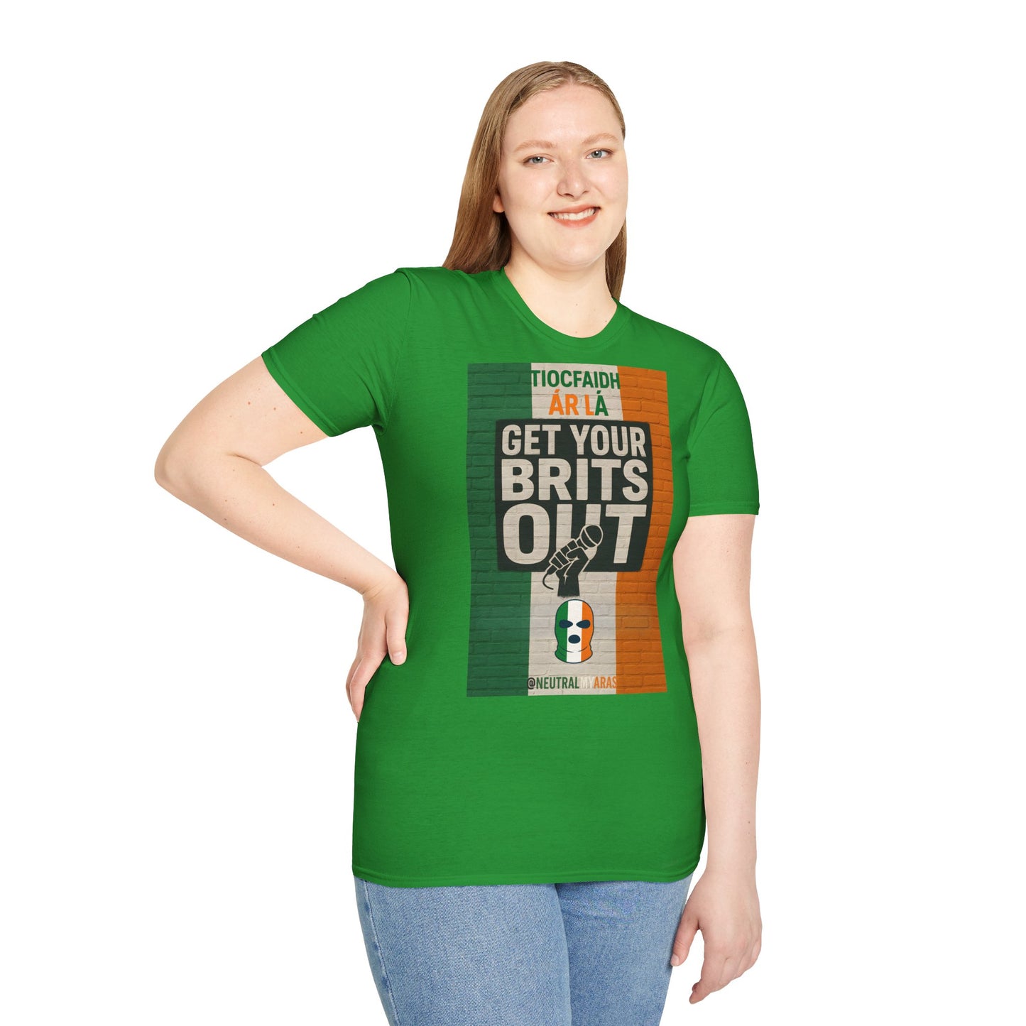 🔥 "GET YOUR BRITS OUT" Tiocfaidh Ár Lá T-shirt ☘️