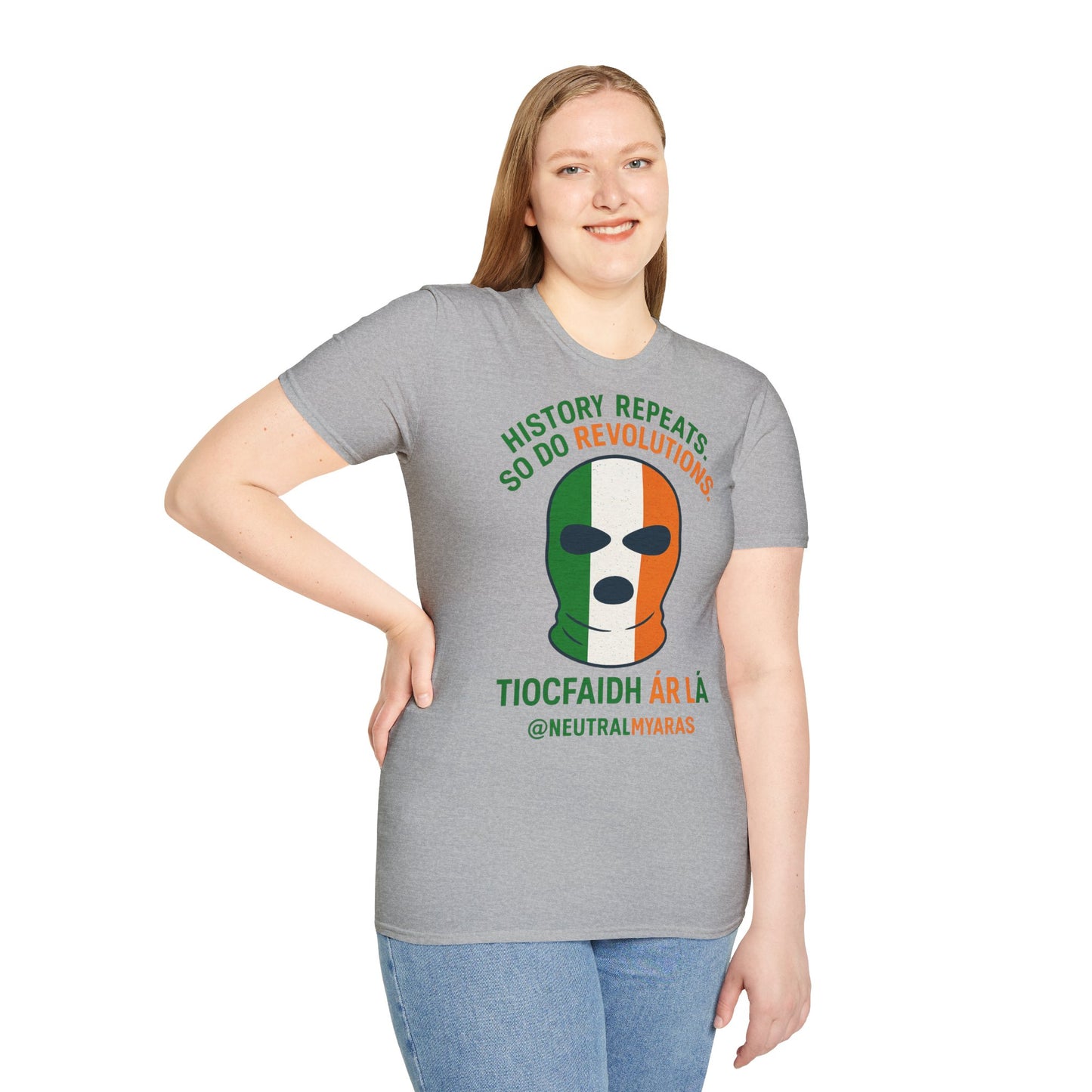 🔥 HISTORY REPEATS, SO DO REVOLUTIONS – TIOCFHAIDH ÁR LÁ T-SHIRT ☘️
