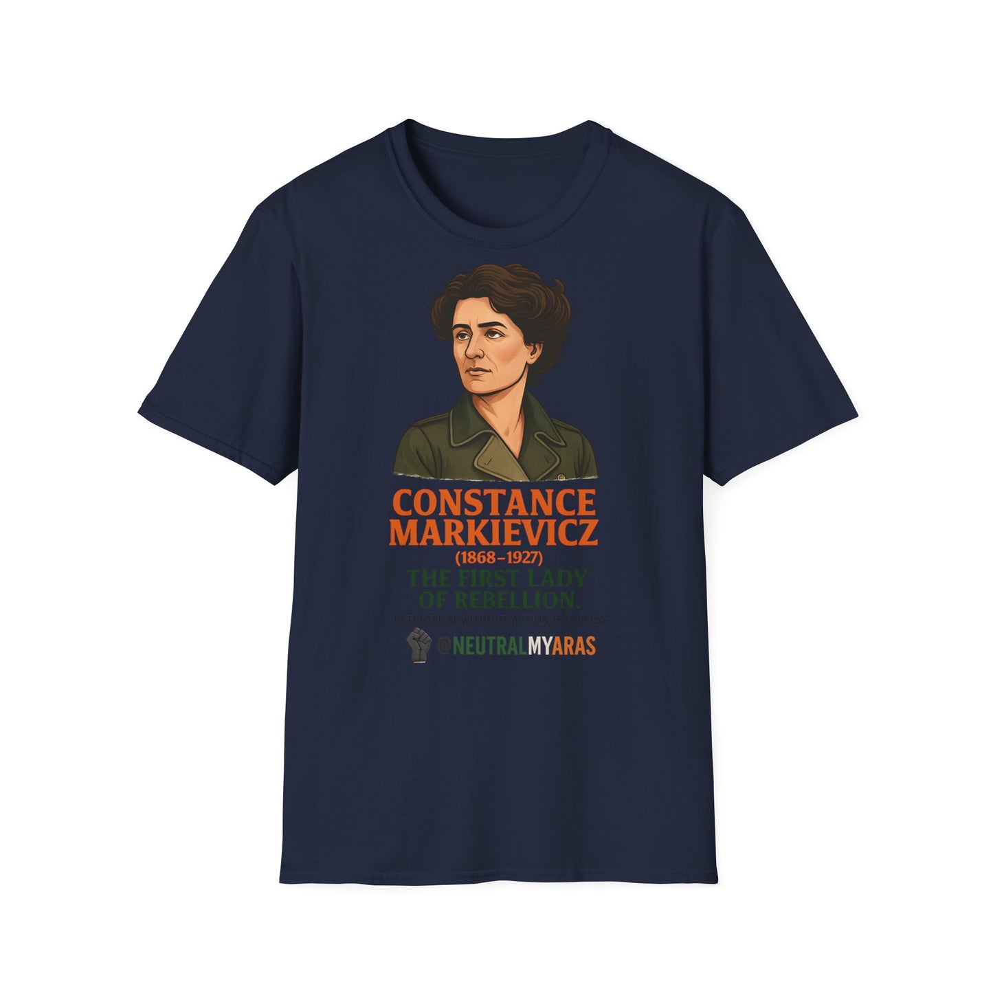 ๐ฎ๐ช Constance Markievicz T-Shirt โ The First Lady of Rebellion ๐ฎ๐ช Tee