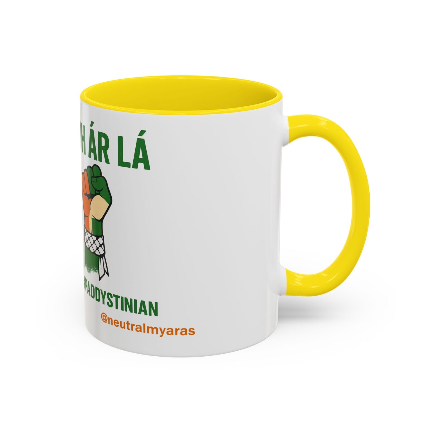 ☕ Tiocfaidh ár lá Meets Intifada – One Struggle - Paddystinian Mug