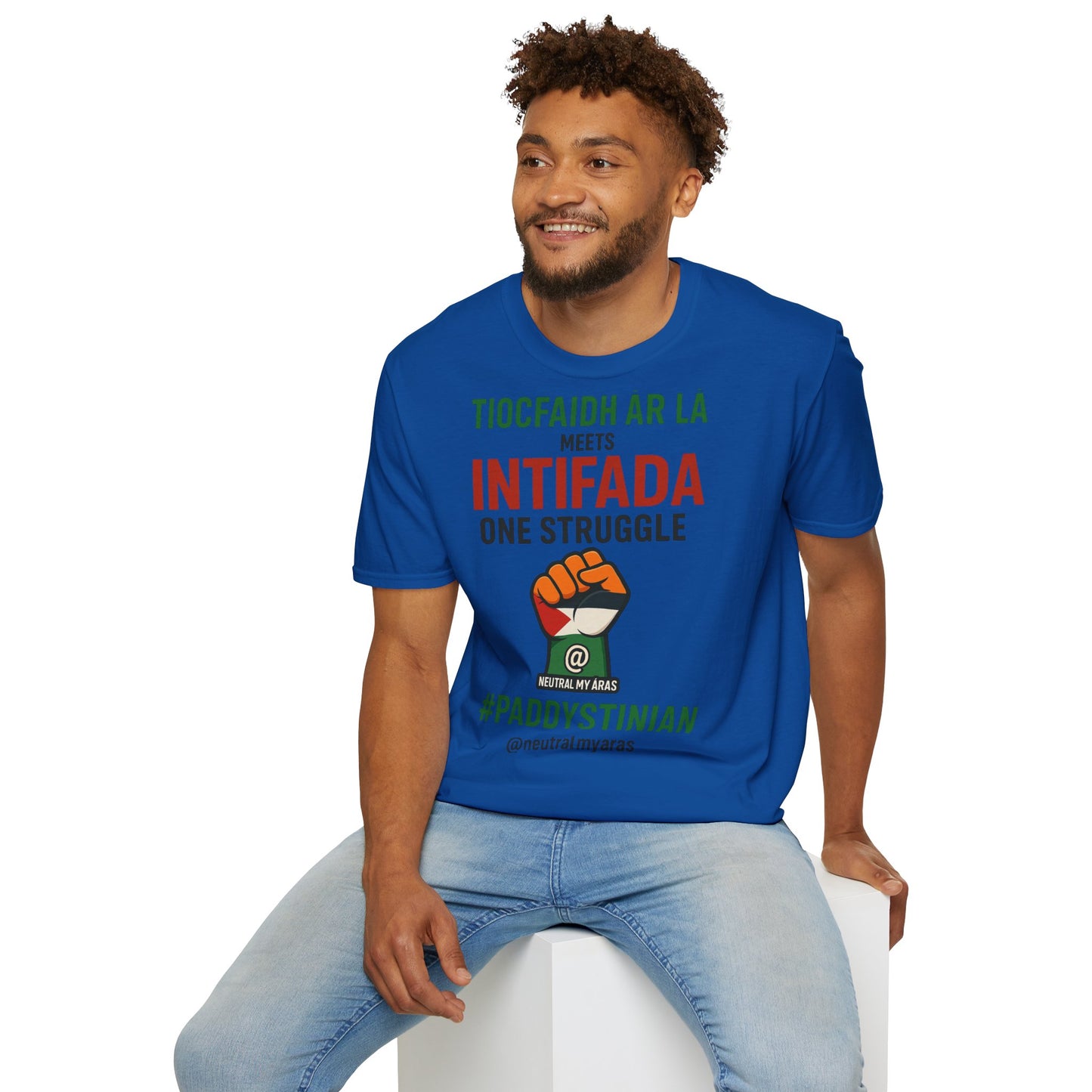 👕 “Tiocfaidh ár lá” Meets “Intifada” – One Struggle - Paddystinian T-Shirt