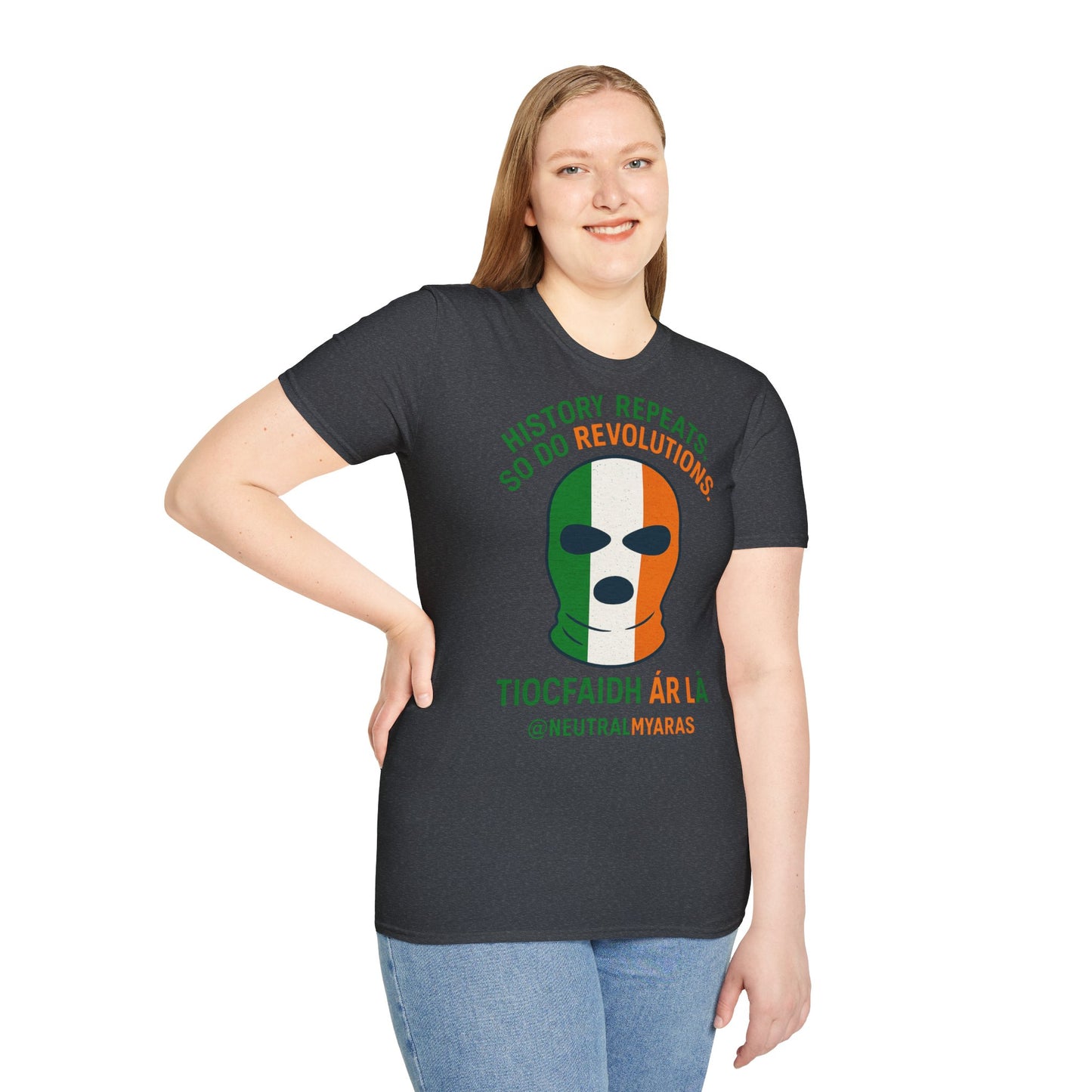 🔥 HISTORY REPEATS, SO DO REVOLUTIONS – TIOCFHAIDH ÁR LÁ T-SHIRT ☘️