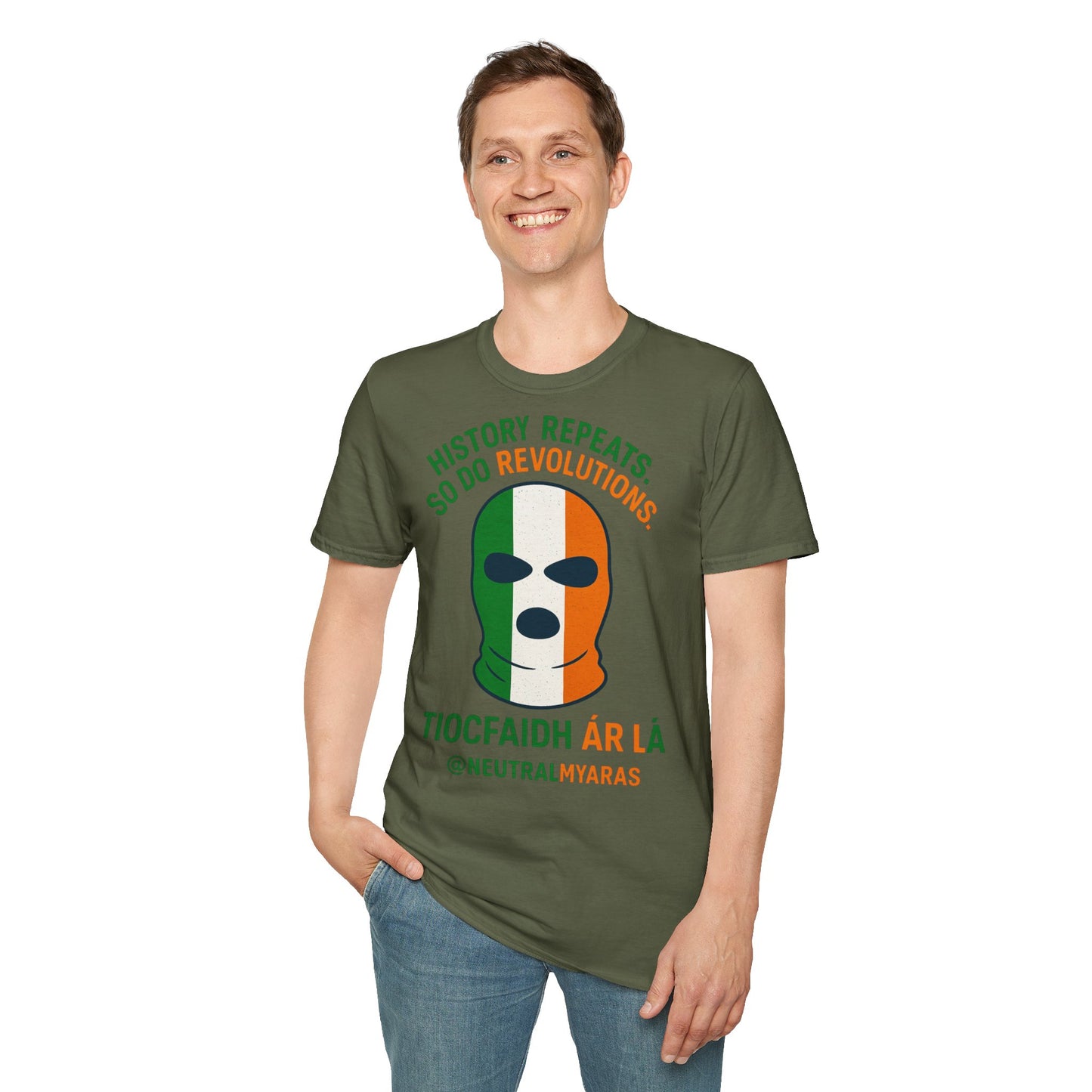 🔥 HISTORY REPEATS, SO DO REVOLUTIONS – TIOCFHAIDH ÁR LÁ T-SHIRT ☘️