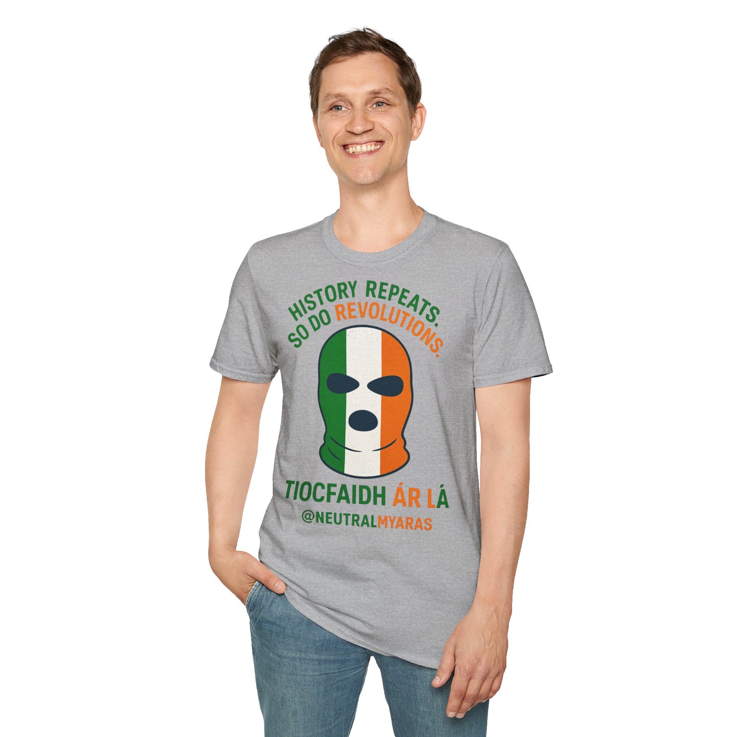 🔥 HISTORY REPEATS, SO DO REVOLUTIONS – TIOCFHAIDH ÁR LÁ T-SHIRT ☘️