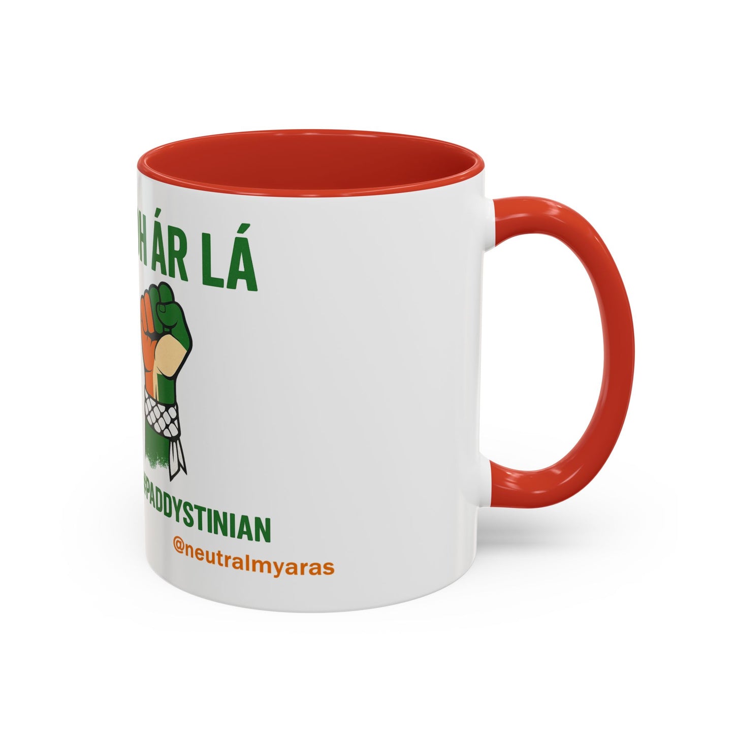 ☕ Tiocfaidh ár lá Meets Intifada – One Struggle - Paddystinian Mug