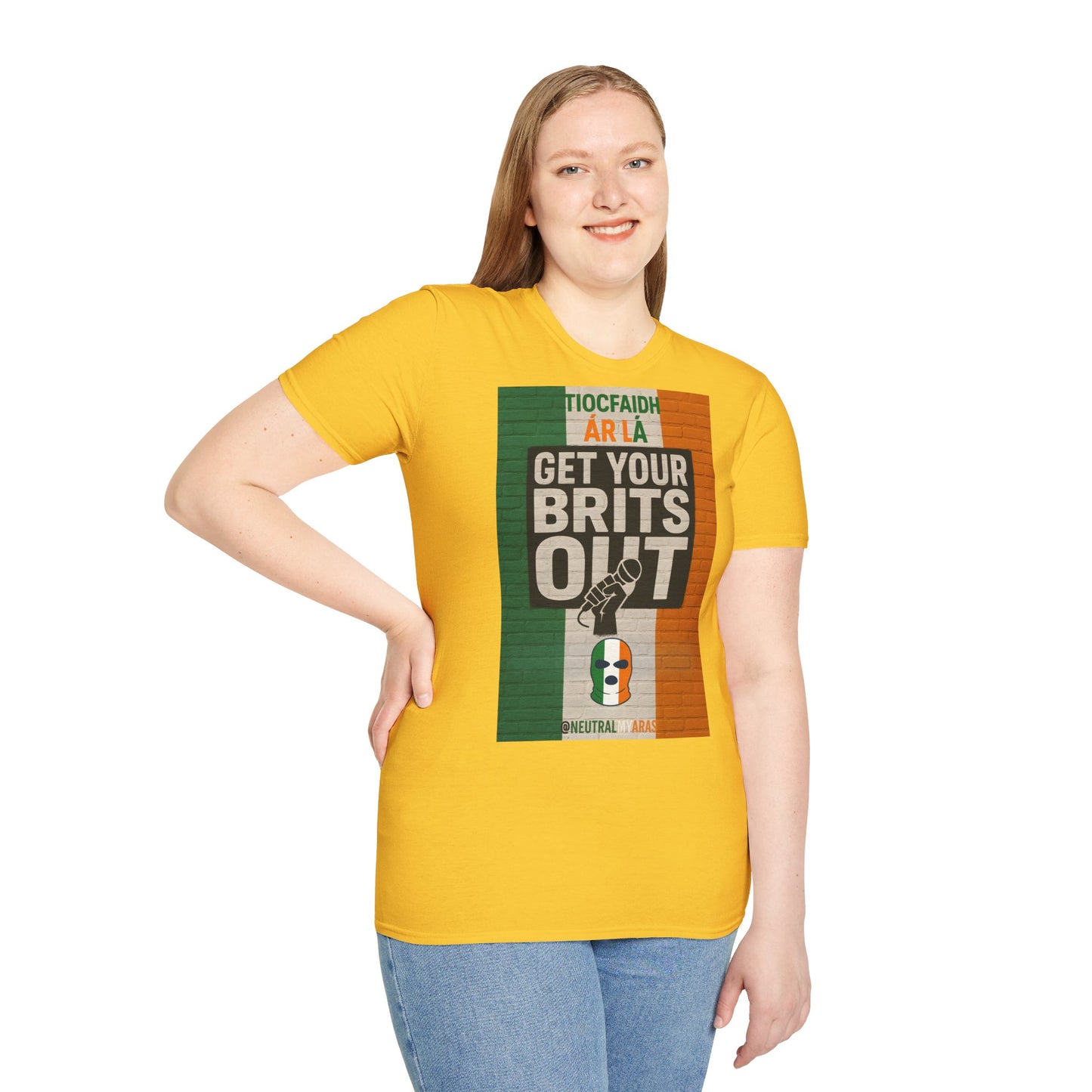 🔥 "GET YOUR BRITS OUT" Tiocfaidh Ár Lá T-shirt ☘️