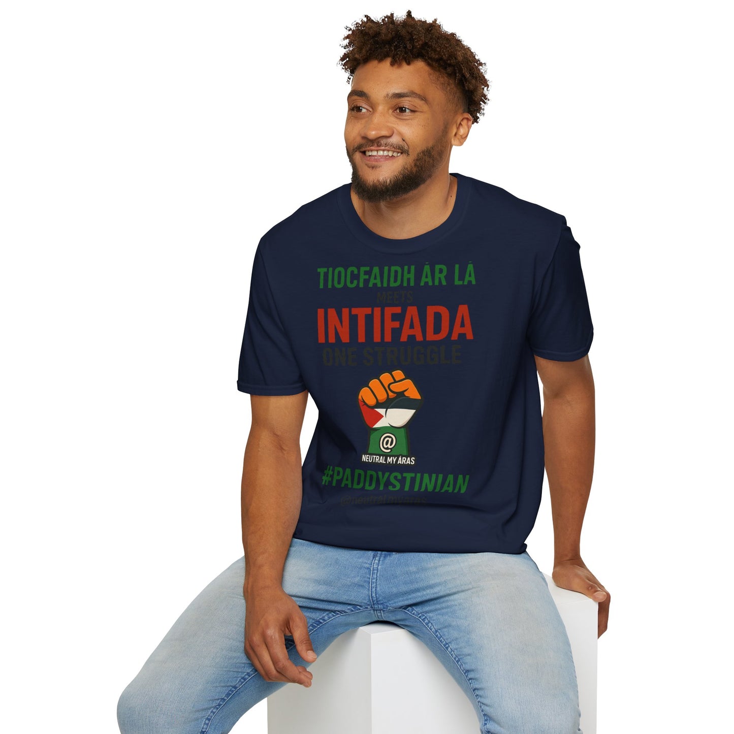👕 “Tiocfaidh ár lá” Meets “Intifada” – One Struggle - Paddystinian T-Shirt