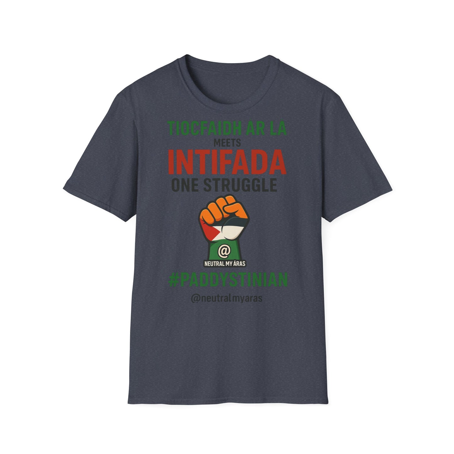 👕 “Tiocfaidh ár lá” Meets “Intifada” – One Struggle - Paddystinian T-Shirt