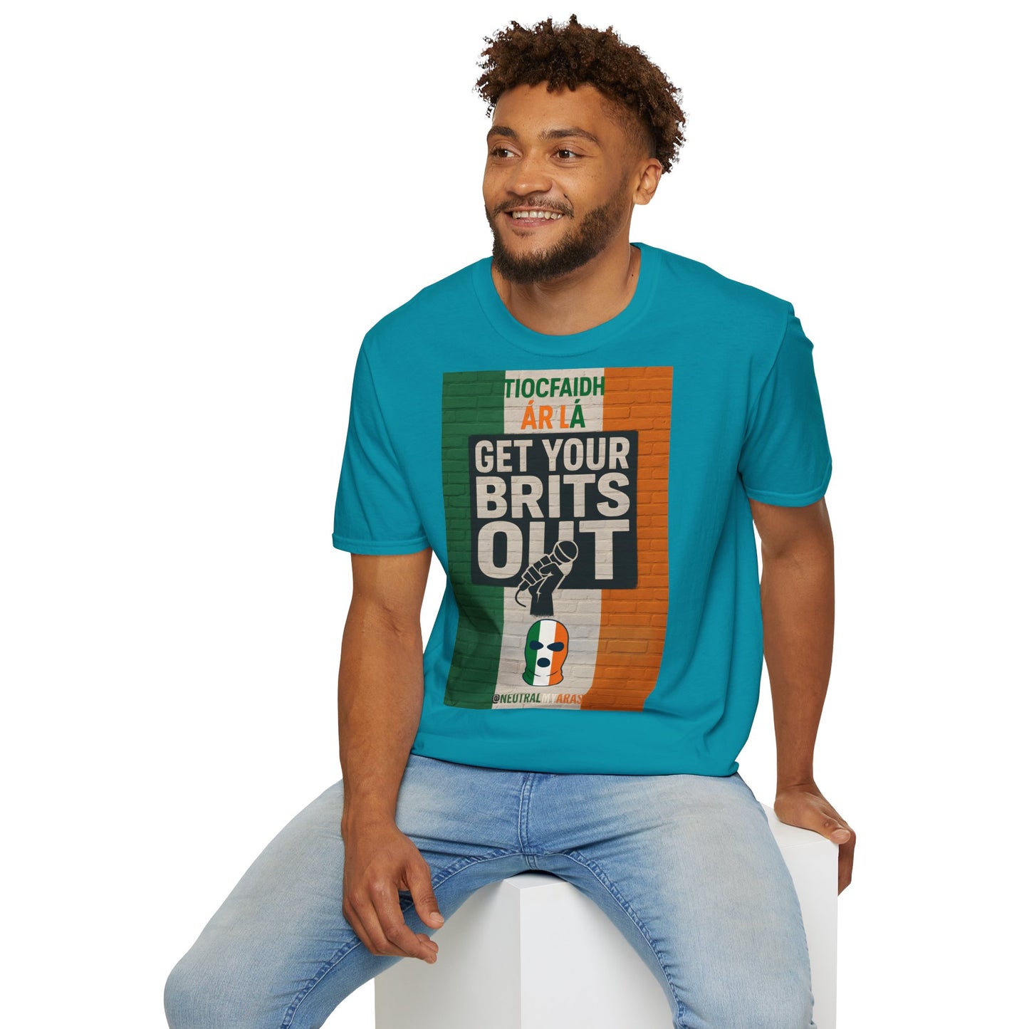 🔥 "GET YOUR BRITS OUT" Tiocfaidh Ár Lá T-shirt ☘️
