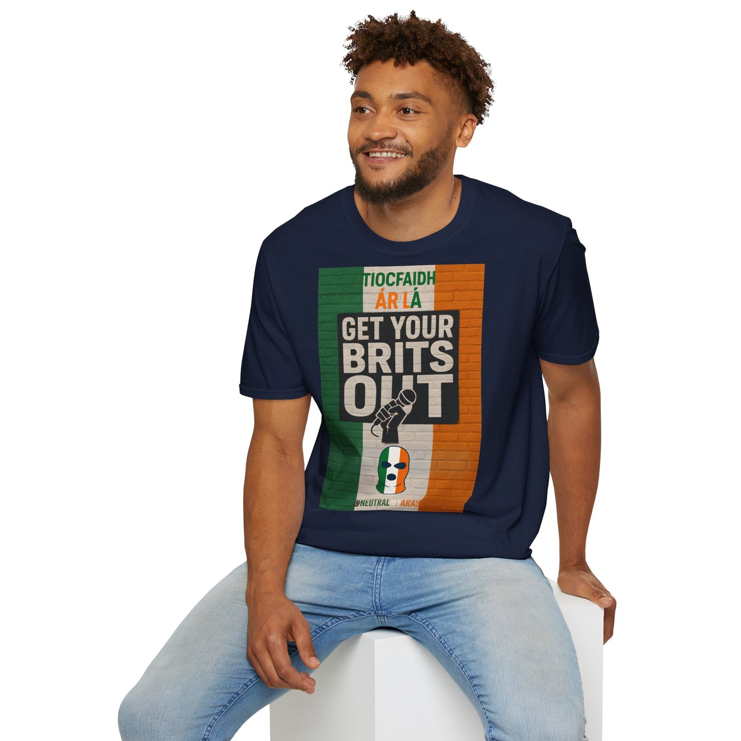 🔥 "GET YOUR BRITS OUT" Tiocfaidh Ár Lá T-shirt ☘️