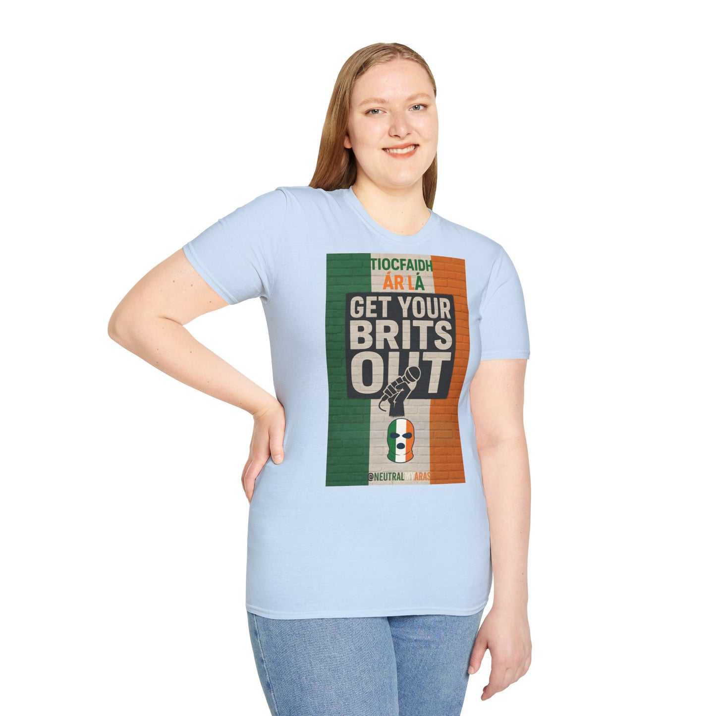 🔥 "GET YOUR BRITS OUT" Tiocfaidh Ár Lá T-shirt ☘️