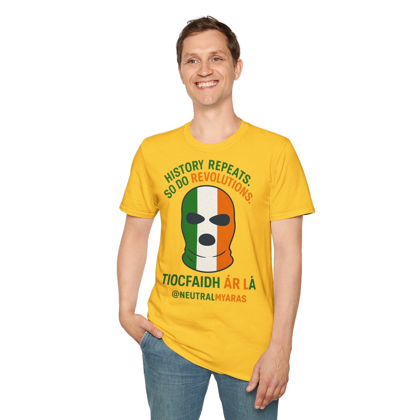 🔥 HISTORY REPEATS, SO DO REVOLUTIONS – TIOCFHAIDH ÁR LÁ T-SHIRT ☘️