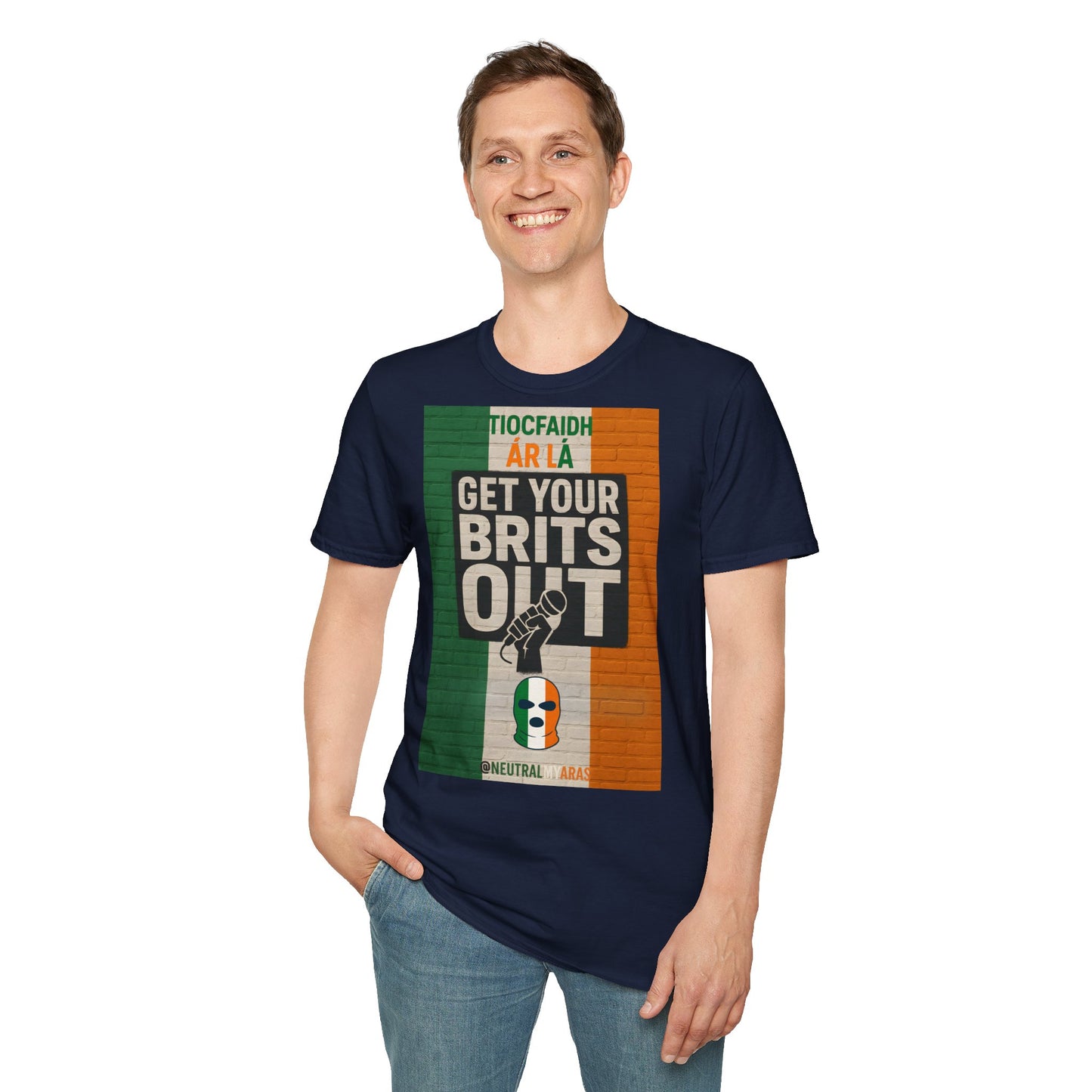 🔥 "GET YOUR BRITS OUT" Tiocfaidh Ár Lá T-shirt ☘️