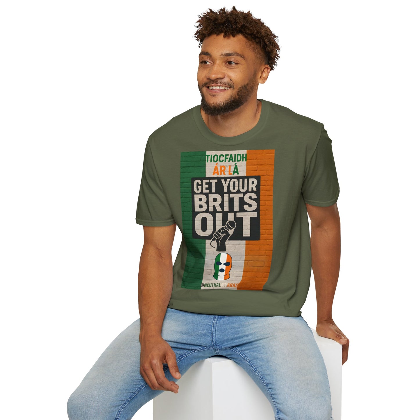 🔥 "GET YOUR BRITS OUT" Tiocfaidh Ár Lá T-shirt ☘️