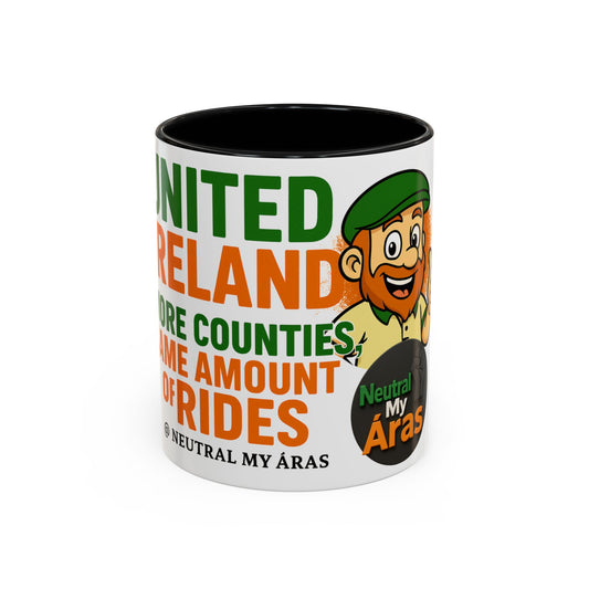 Copy of ☕ United Ireland Mug – "More Counties, Same Amount of Rides" Luck Of The Irish Coffee Mug, St. Patrick's Day Gift, Irish Pride Mug, Fun Irish Decor, Unique Coffee Cup