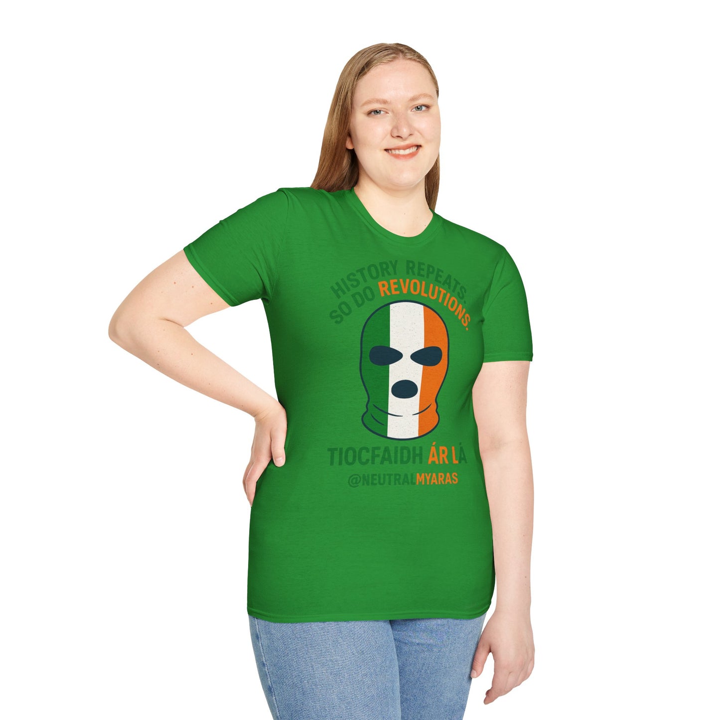 🔥 HISTORY REPEATS, SO DO REVOLUTIONS – TIOCFHAIDH ÁR LÁ T-SHIRT ☘️