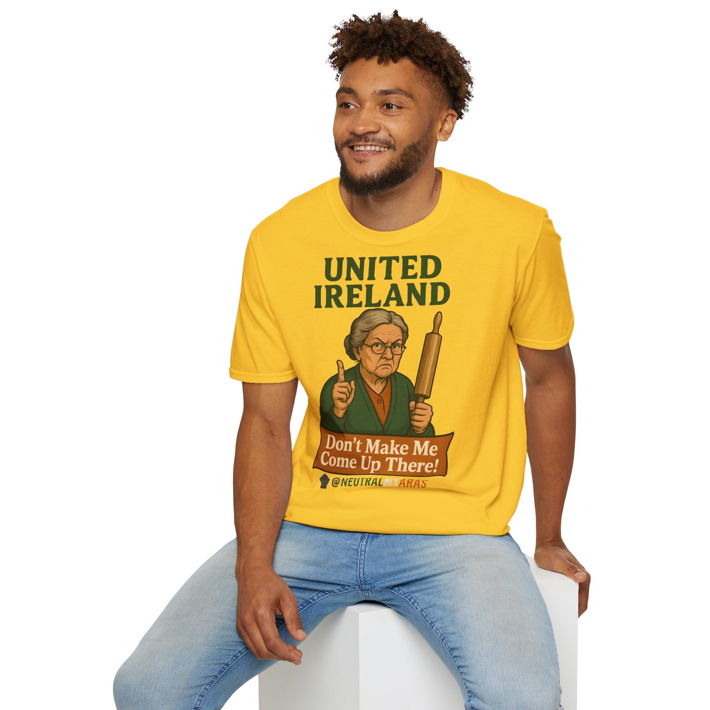🔥 ANGRY GRANNY "United Ireland – Don’t Make Me Come Up There" T-Shirt ☘️