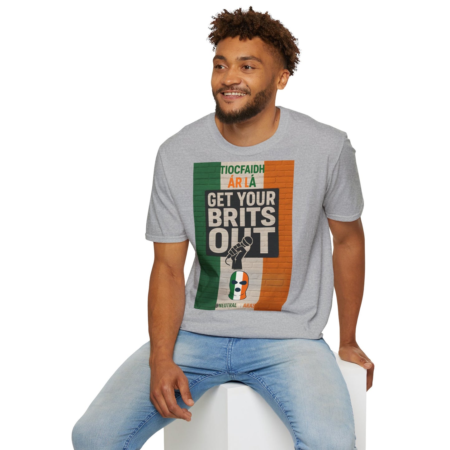 🔥 "GET YOUR BRITS OUT" Tiocfaidh Ár Lá T-shirt ☘️
