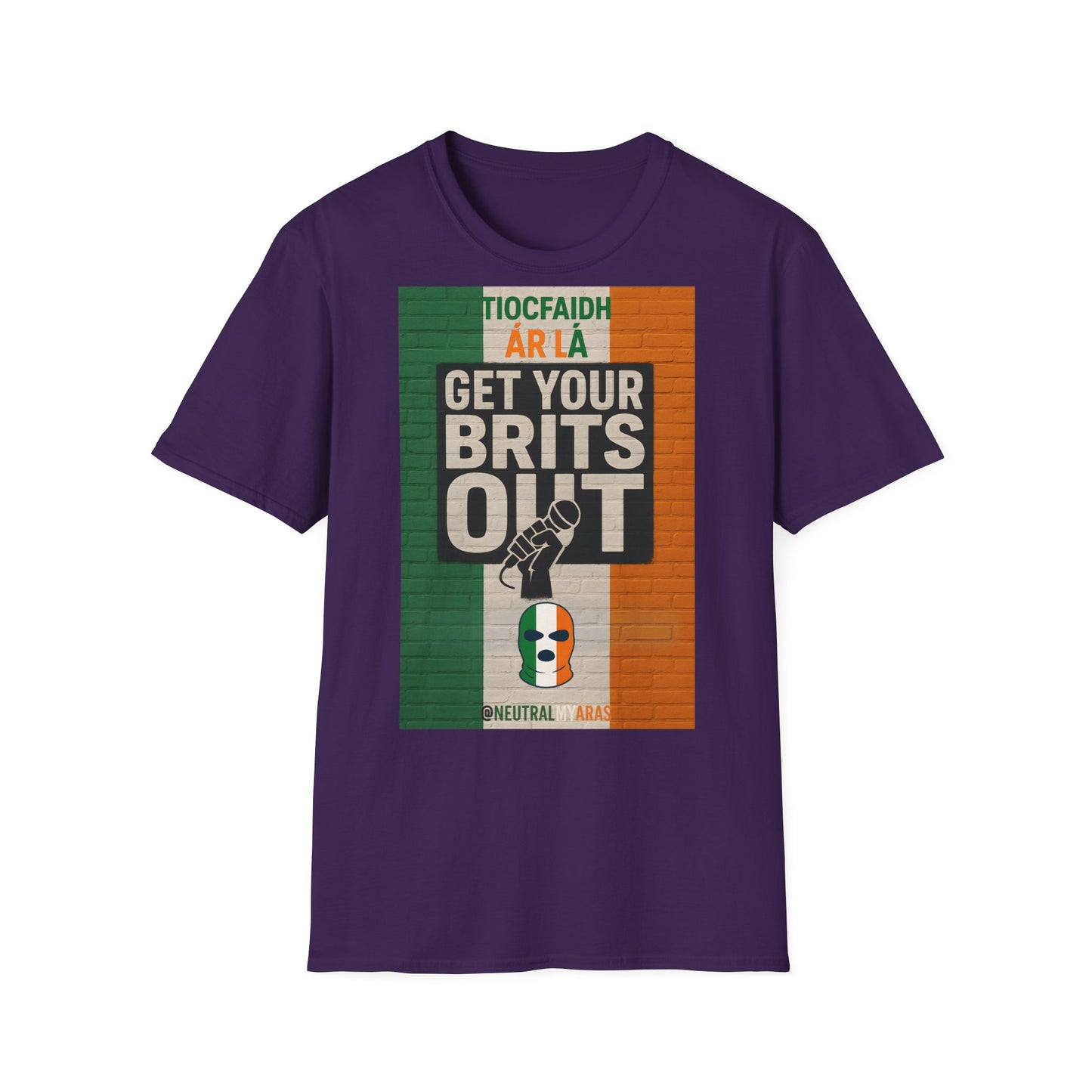🔥 "GET YOUR BRITS OUT" Tiocfaidh Ár Lá T-shirt ☘️