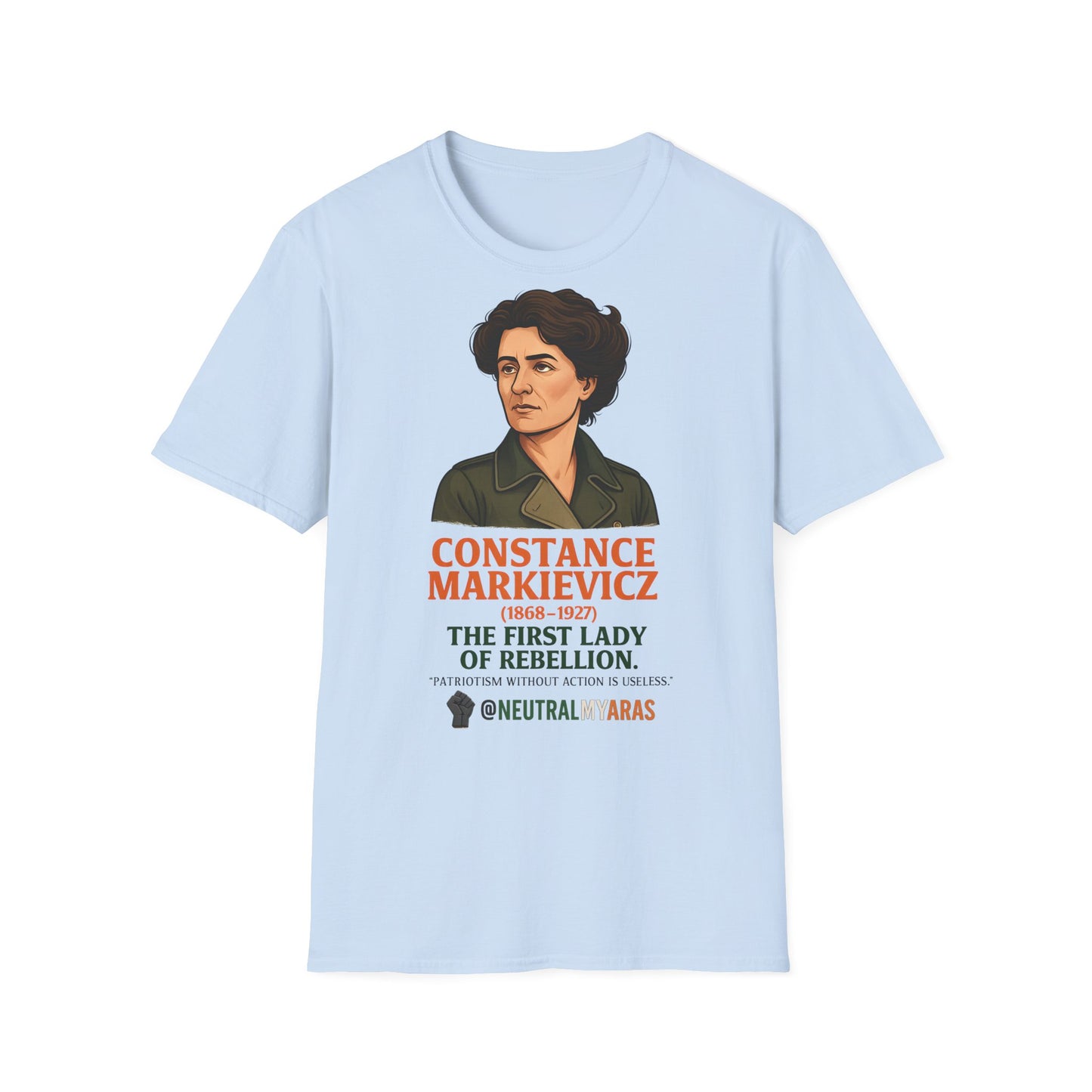 ๐ฎ๐ช Constance Markievicz T-Shirt โ The First Lady of Rebellion ๐ฎ๐ช Tee