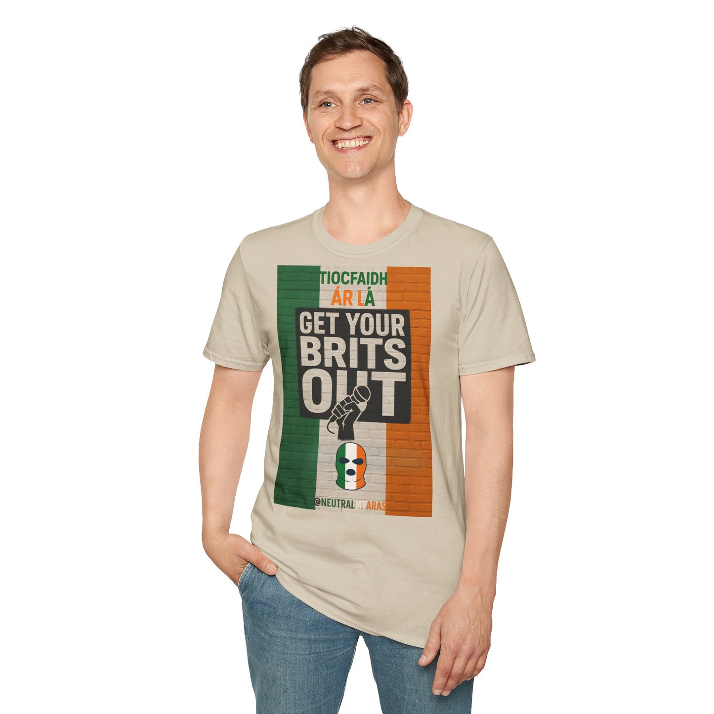 🔥 "GET YOUR BRITS OUT" Tiocfaidh Ár Lá T-shirt ☘️
