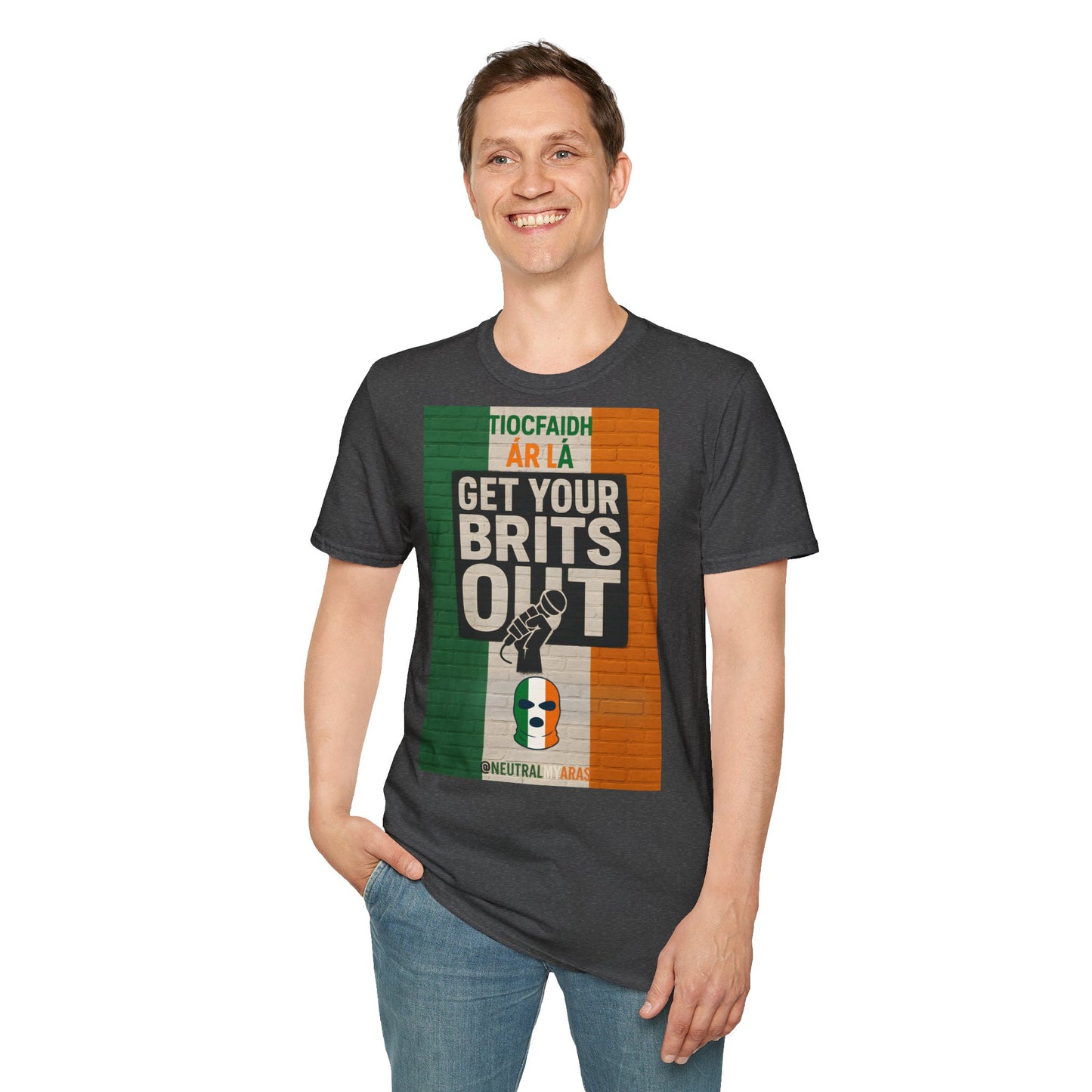 🔥 "GET YOUR BRITS OUT" Tiocfaidh Ár Lá T-shirt ☘️