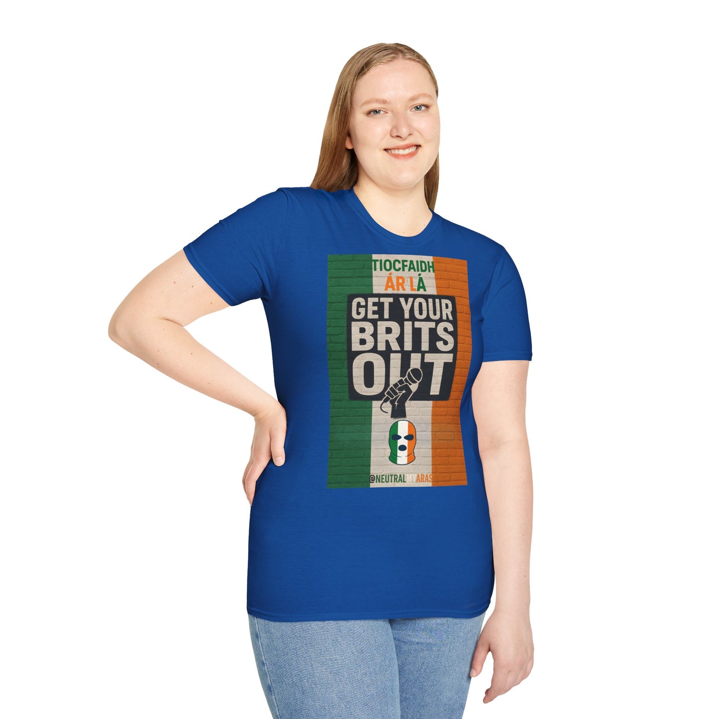 🔥 "GET YOUR BRITS OUT" Tiocfaidh Ár Lá T-shirt ☘️