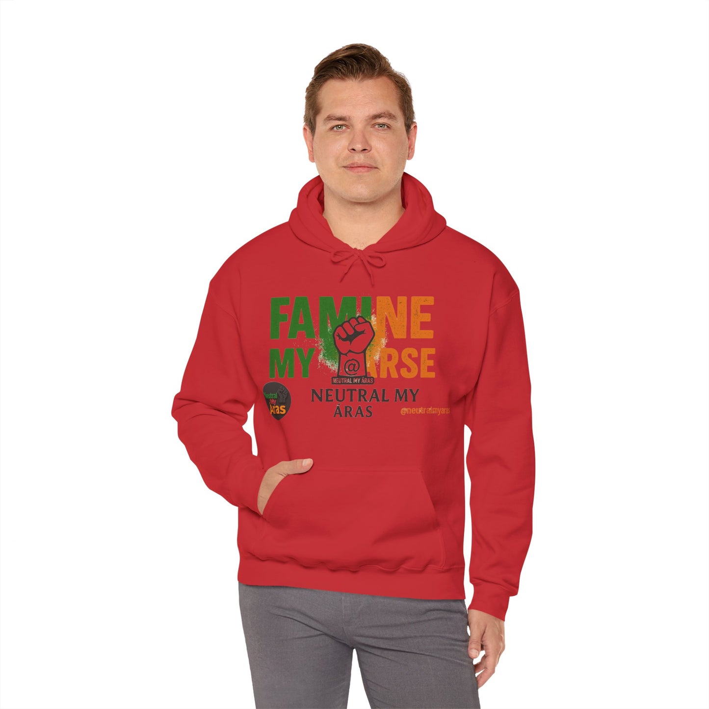 "FAMINE MY ARSE" – The Hoodie That Speaks Truth, and a Bit of Cheek