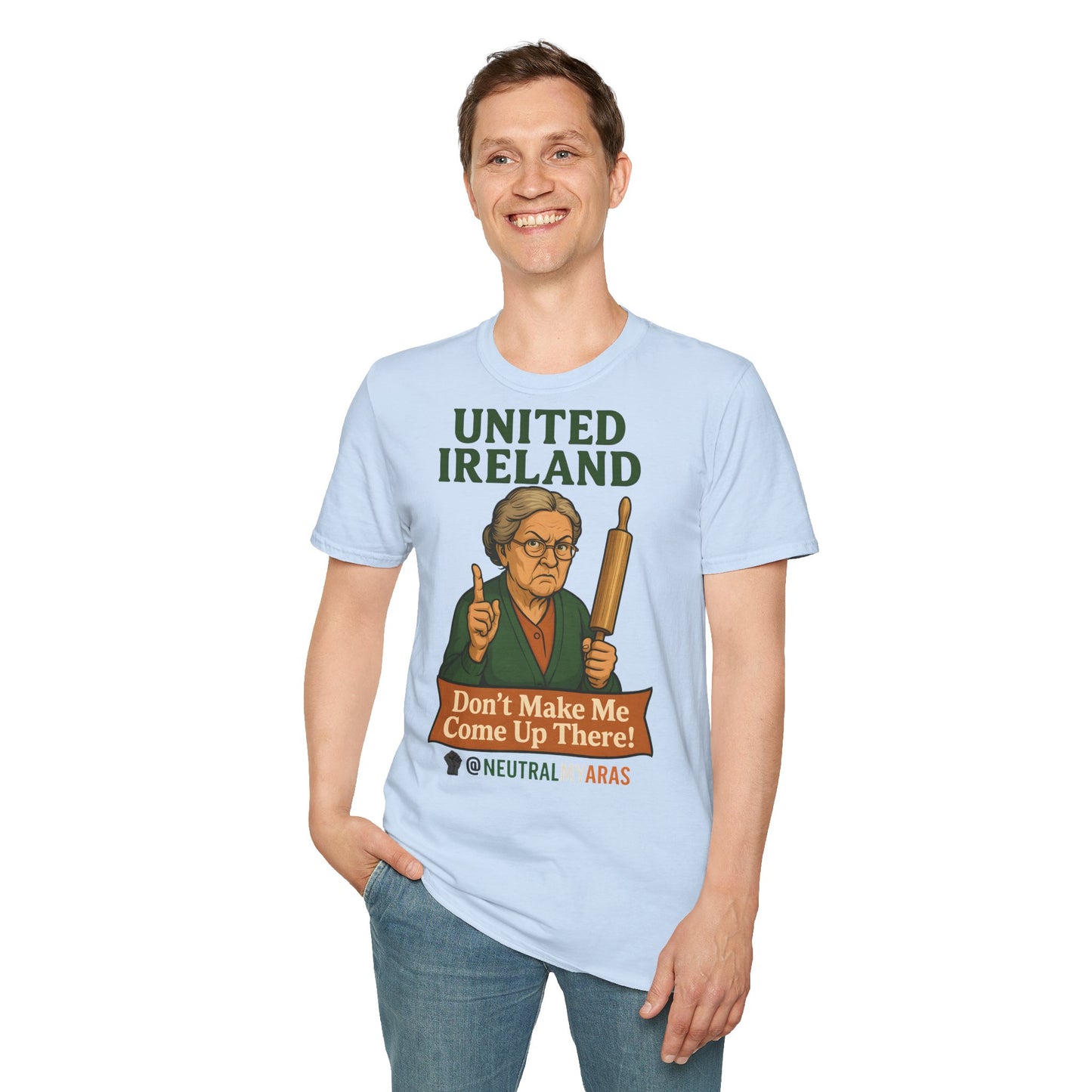 🔥 ANGRY GRANNY "United Ireland – Don’t Make Me Come Up There" T-Shirt ☘️