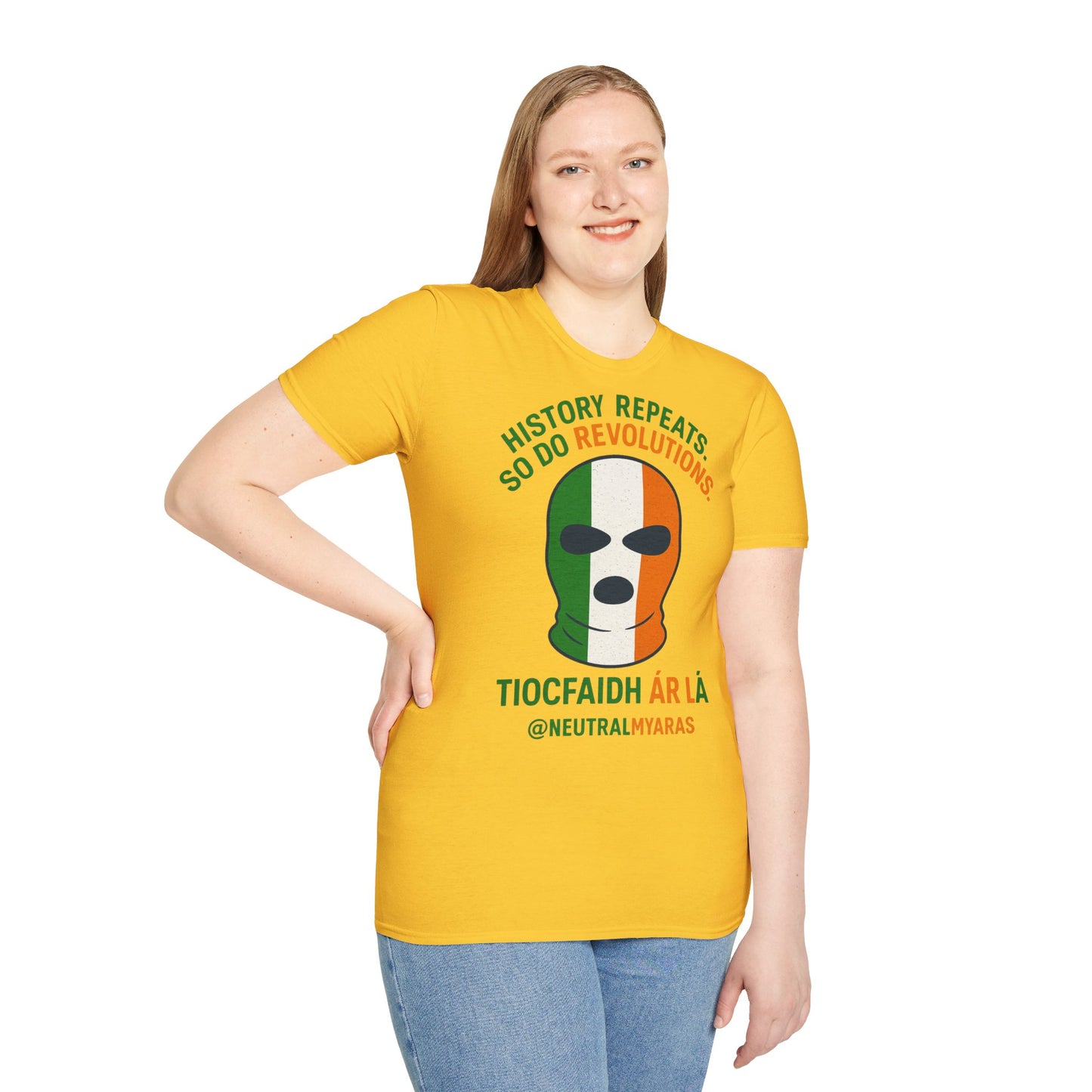 🔥 HISTORY REPEATS, SO DO REVOLUTIONS – TIOCFHAIDH ÁR LÁ T-SHIRT ☘️