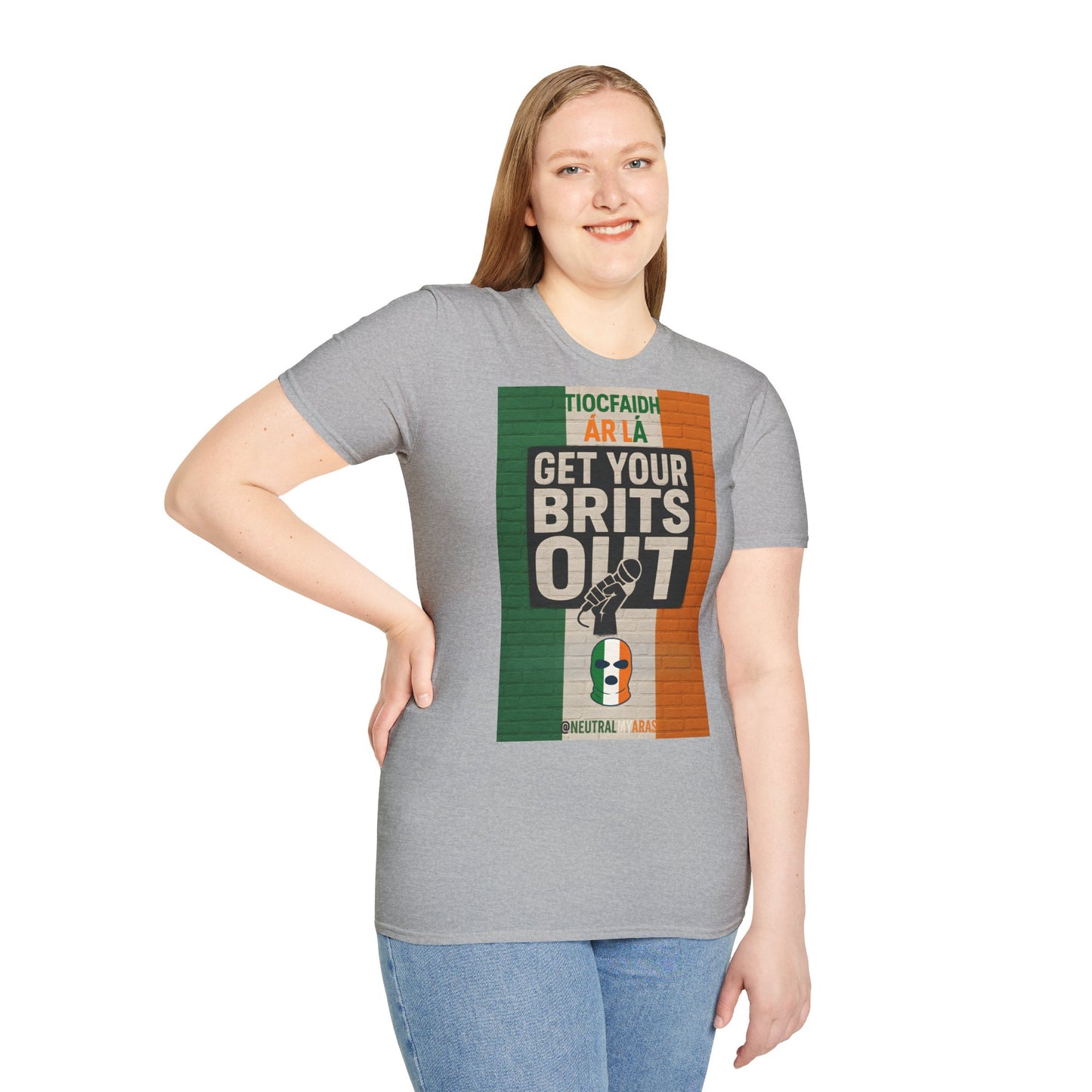 🔥 "GET YOUR BRITS OUT" Tiocfaidh Ár Lá T-shirt ☘️