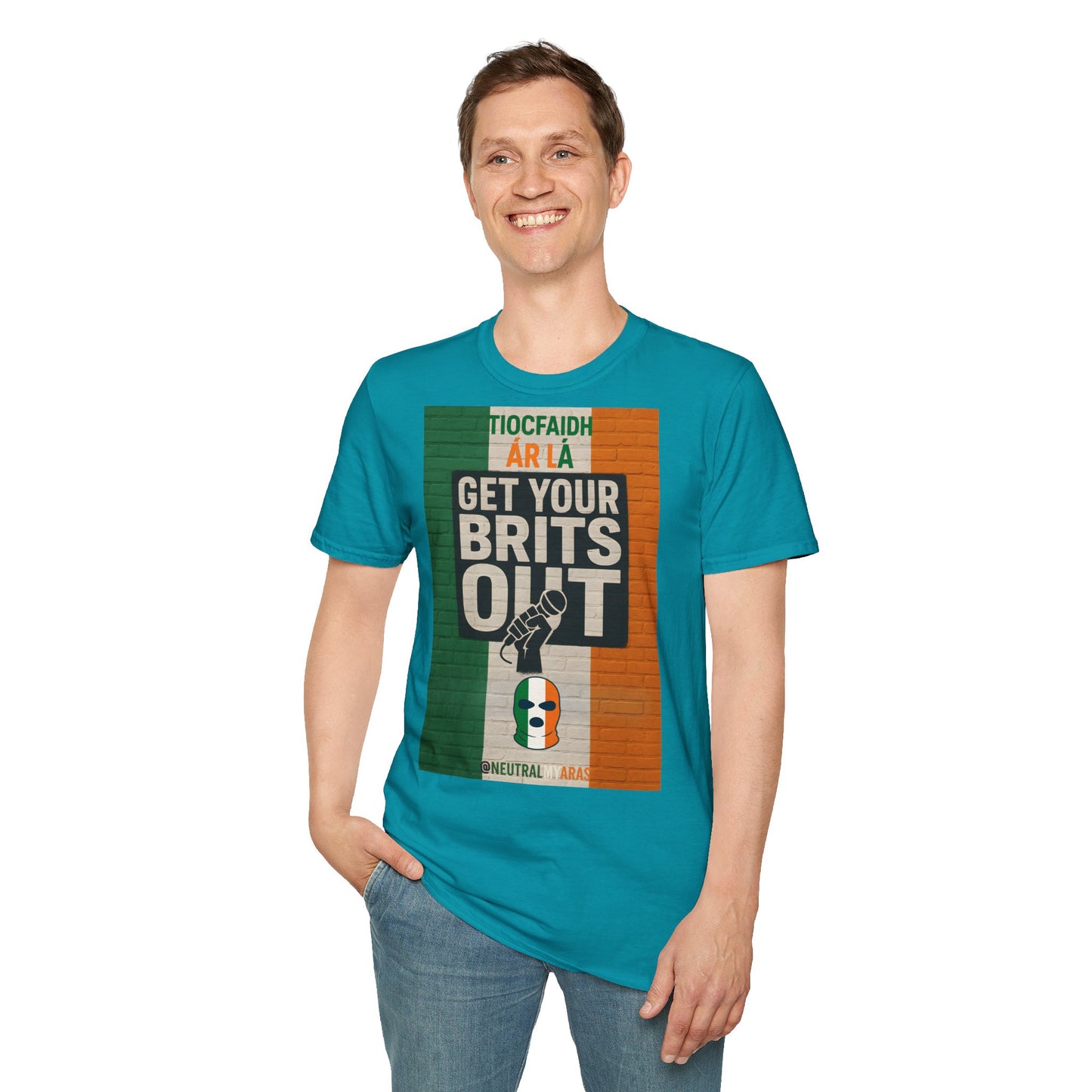 🔥 "GET YOUR BRITS OUT" Tiocfaidh Ár Lá T-shirt ☘️