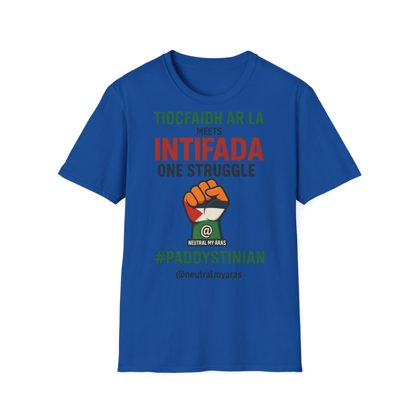 👕 “Tiocfaidh ár lá” Meets “Intifada” – One Struggle - Paddystinian T-Shirt
