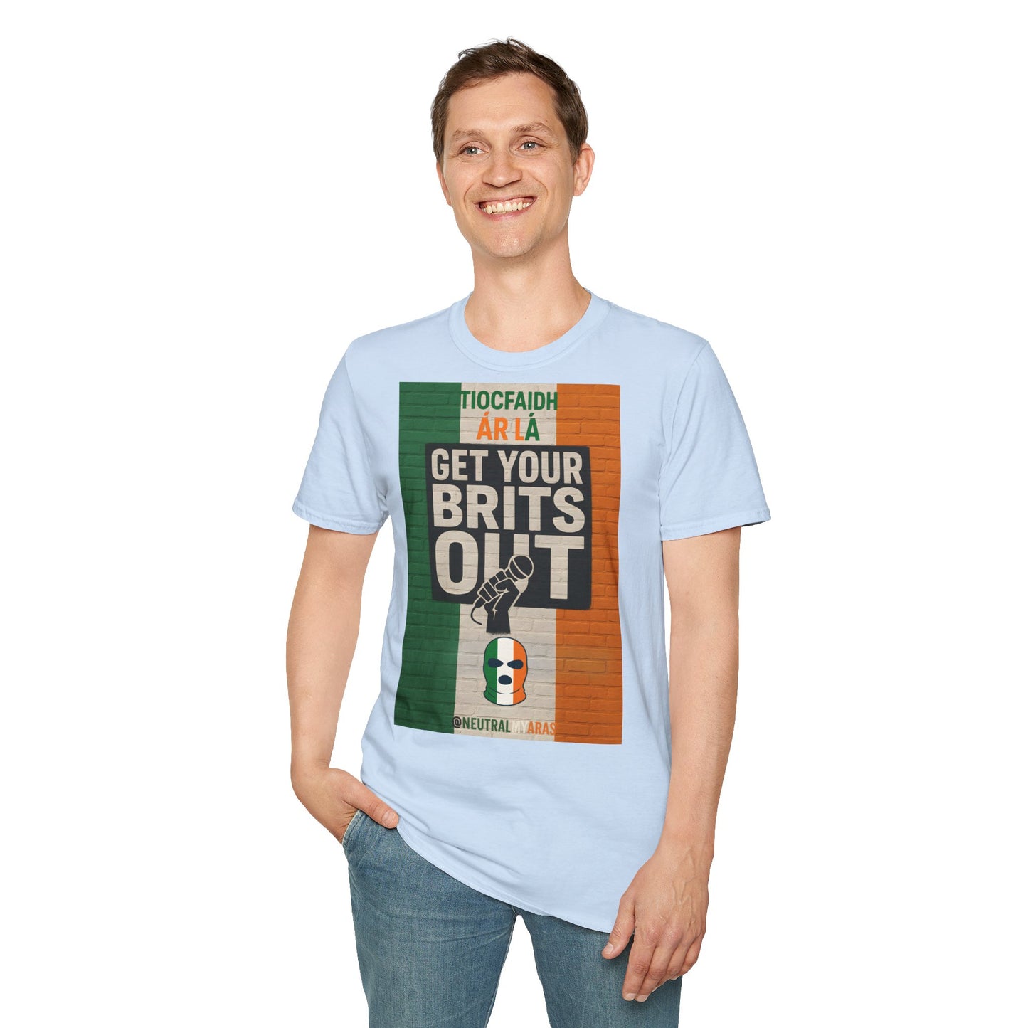 🔥 "GET YOUR BRITS OUT" Tiocfaidh Ár Lá T-shirt ☘️