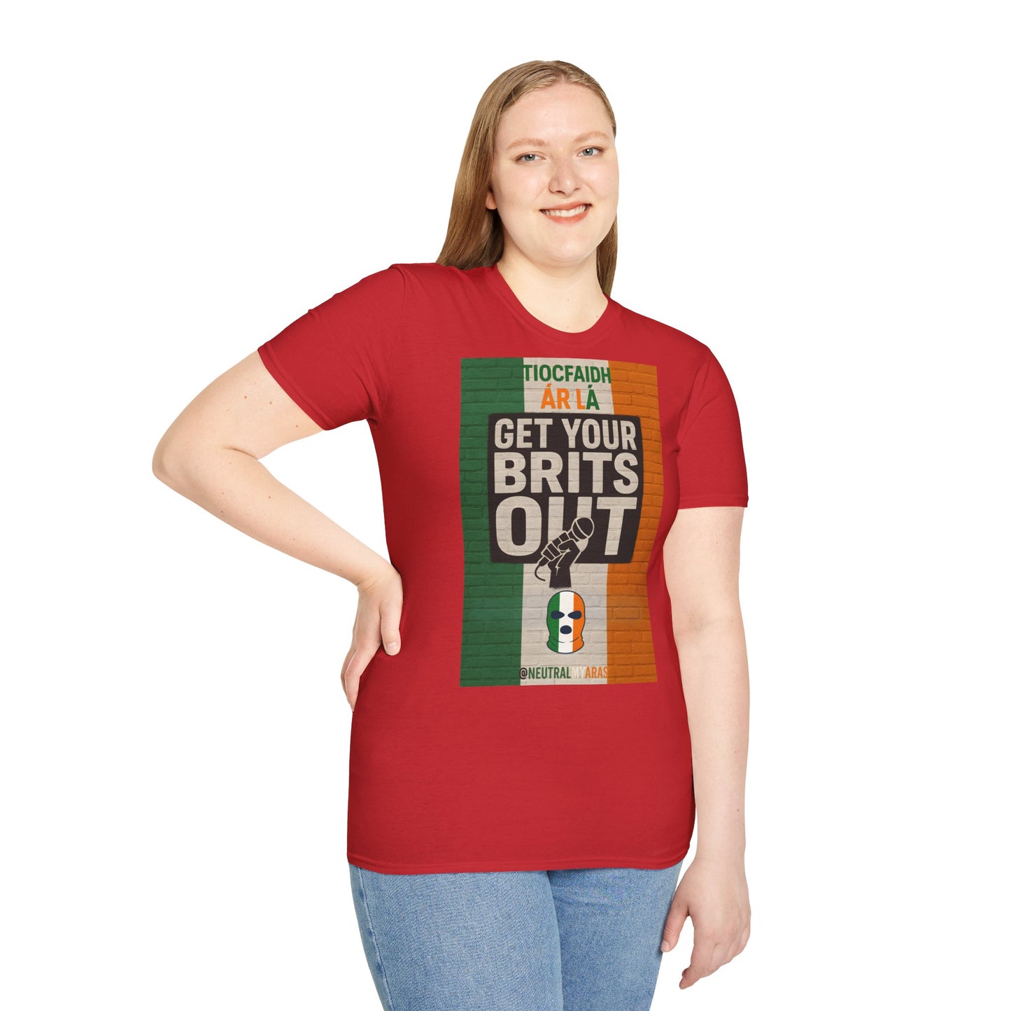 🔥 "GET YOUR BRITS OUT" Tiocfaidh Ár Lá T-shirt ☘️