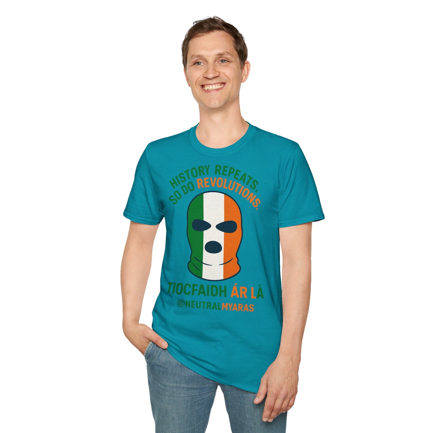 🔥 HISTORY REPEATS, SO DO REVOLUTIONS – TIOCFHAIDH ÁR LÁ T-SHIRT ☘️