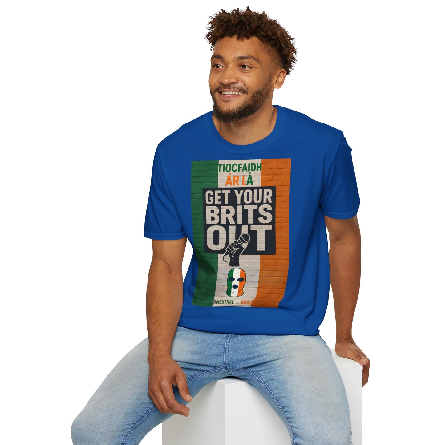 🔥 "GET YOUR BRITS OUT" Tiocfaidh Ár Lá T-shirt ☘️