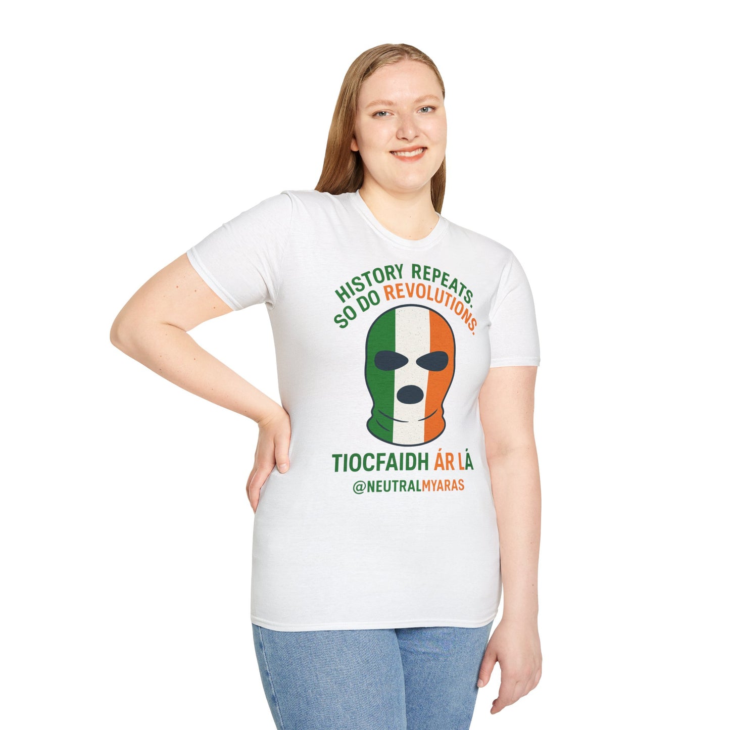 🔥 HISTORY REPEATS, SO DO REVOLUTIONS – TIOCFHAIDH ÁR LÁ T-SHIRT ☘️