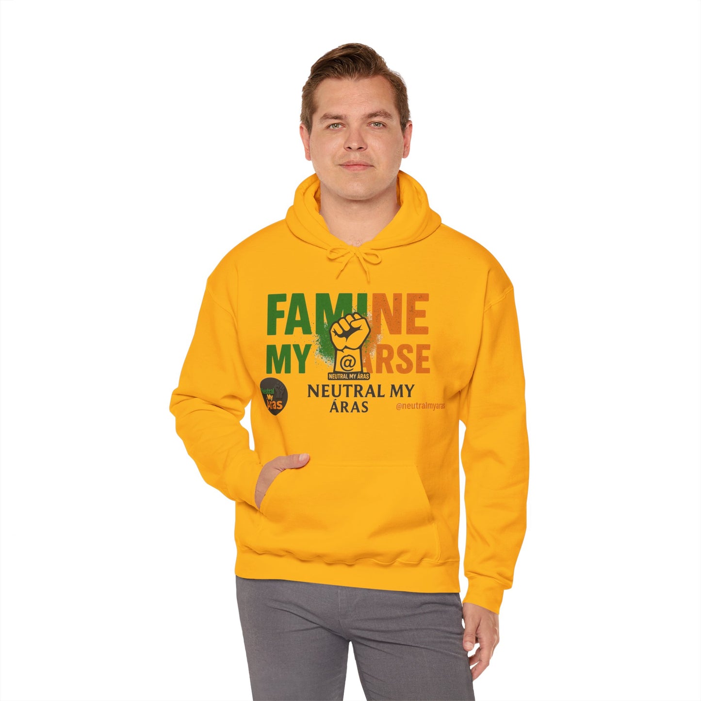 "FAMINE MY ARSE" – The Hoodie That Speaks Truth, and a Bit of Cheek