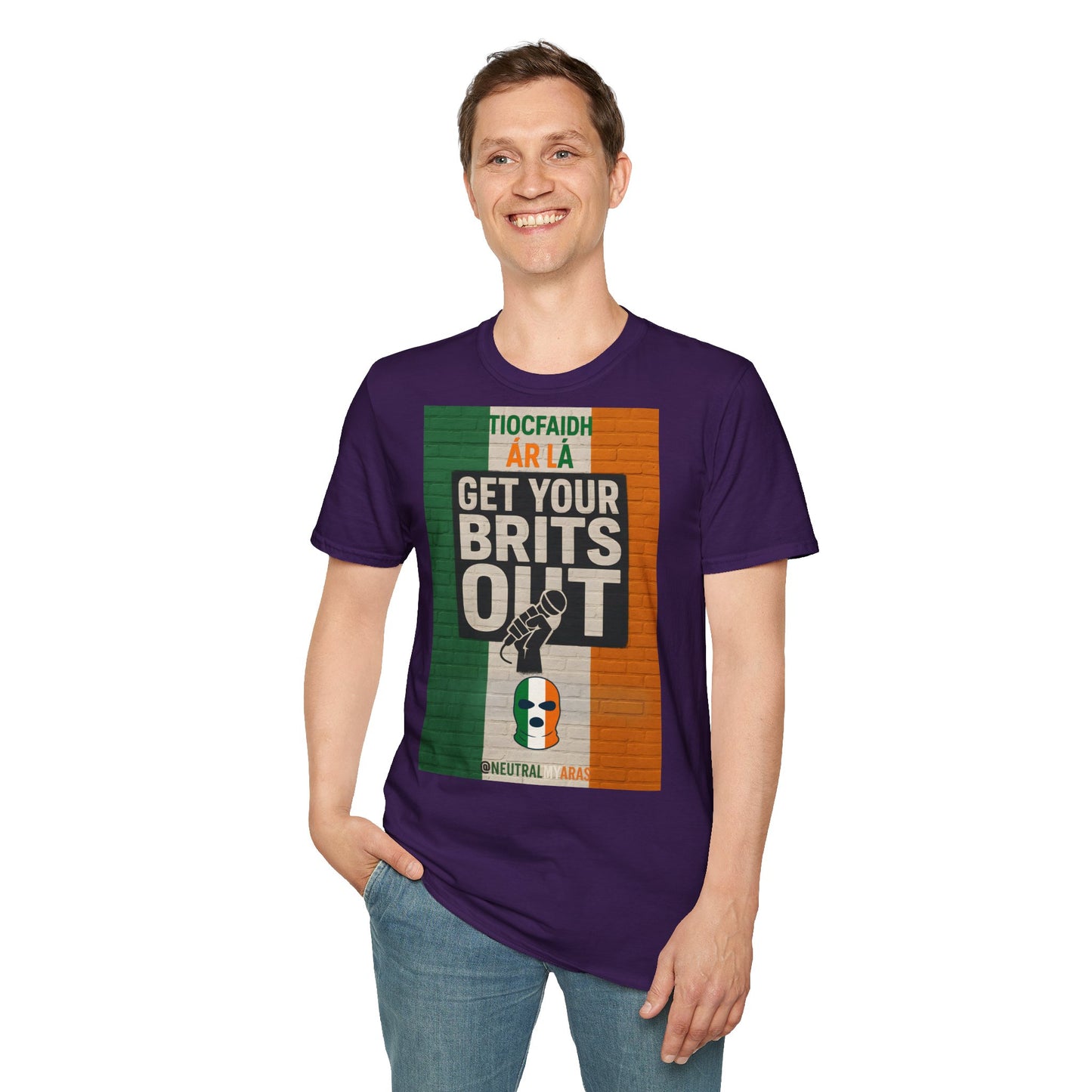 🔥 "GET YOUR BRITS OUT" Tiocfaidh Ár Lá T-shirt ☘️