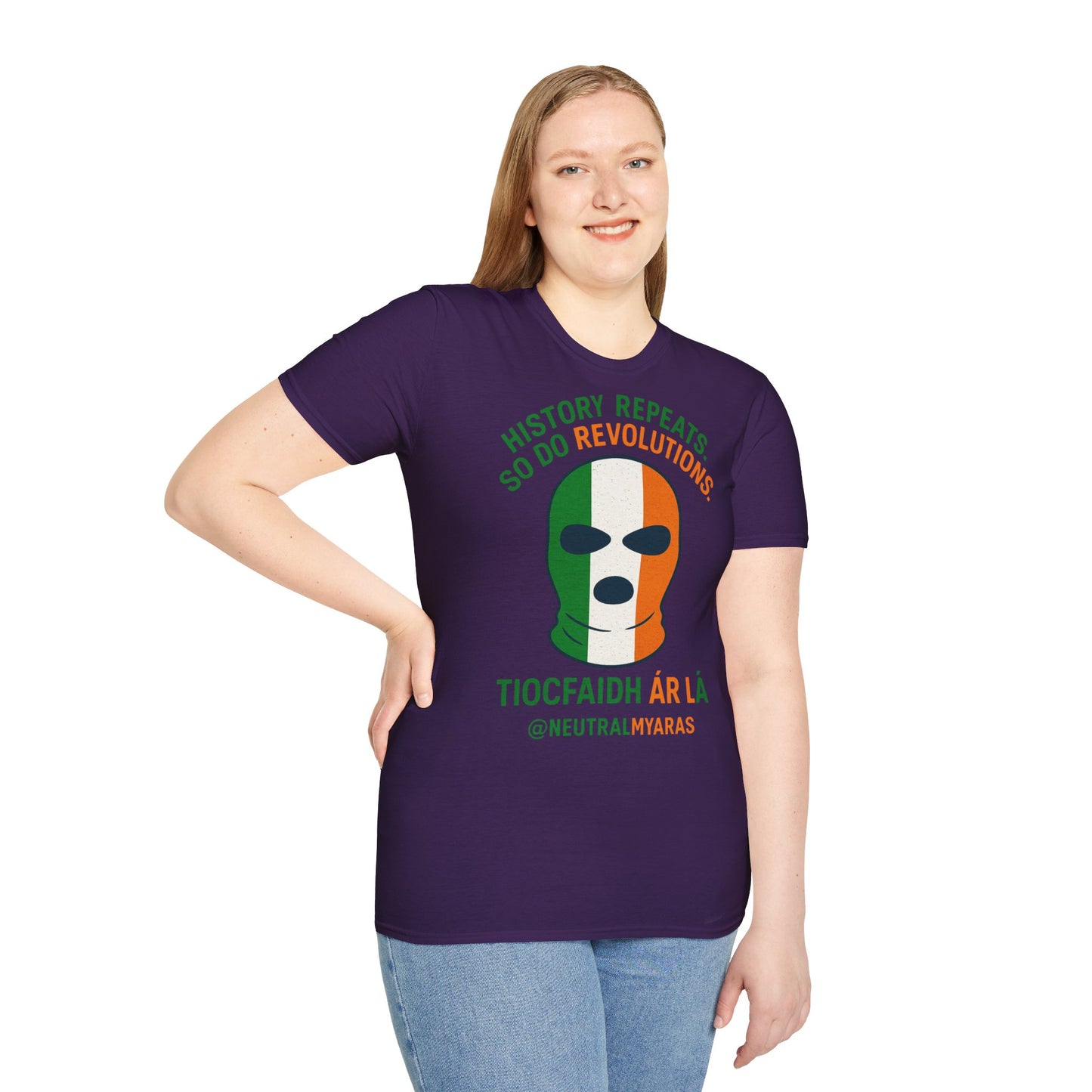 🔥 HISTORY REPEATS, SO DO REVOLUTIONS – TIOCFHAIDH ÁR LÁ T-SHIRT ☘️