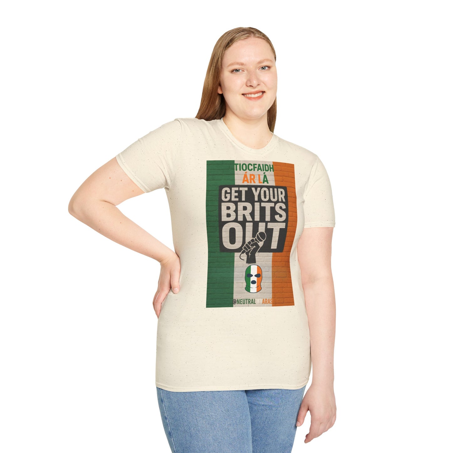 🔥 "GET YOUR BRITS OUT" Tiocfaidh Ár Lá T-shirt ☘️