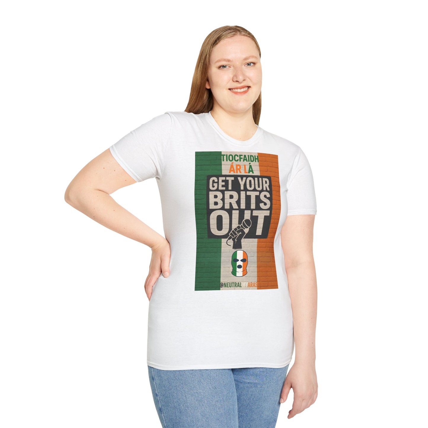 🔥 "GET YOUR BRITS OUT" Tiocfaidh Ár Lá T-shirt ☘️